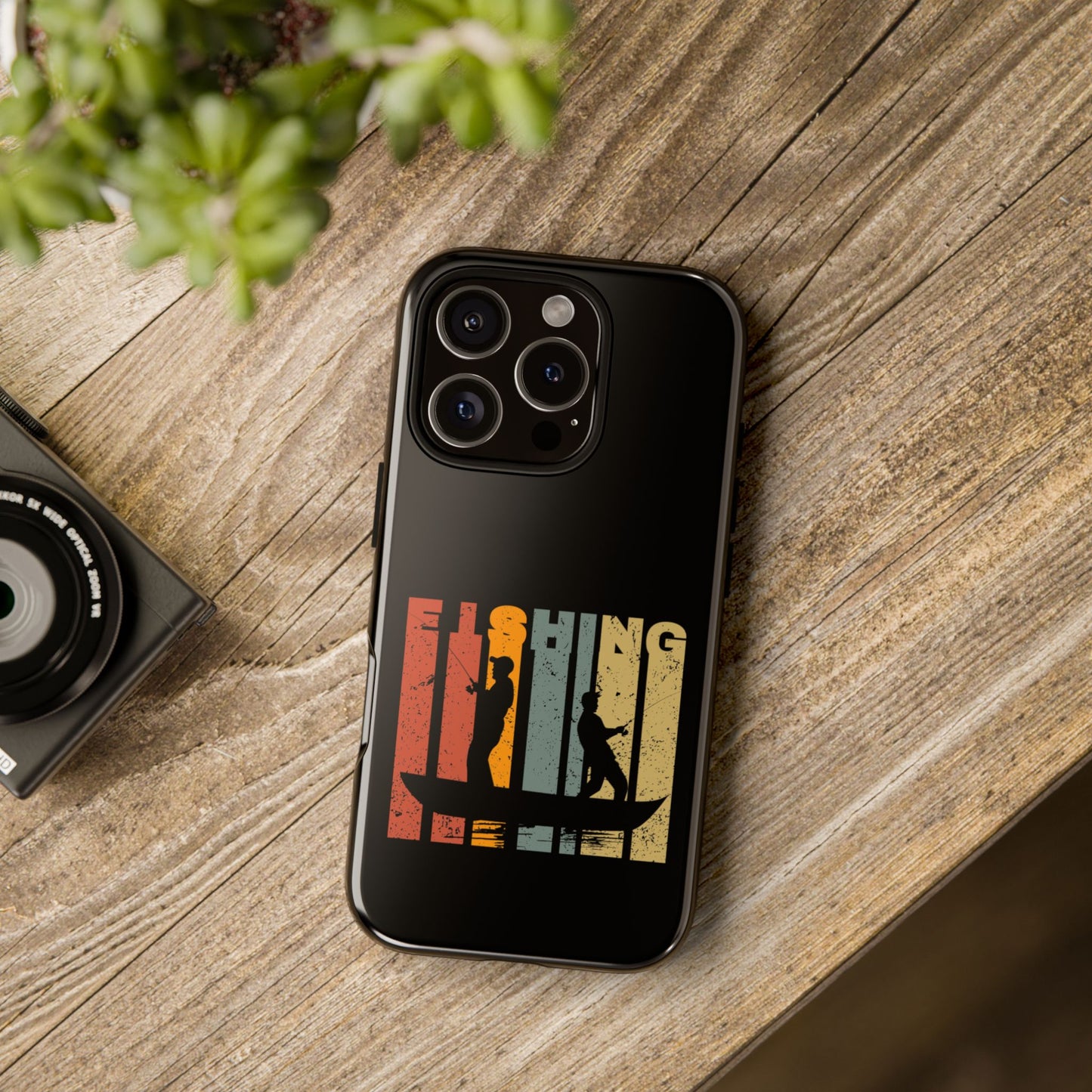 Cell Phone Case | Fishing Grunge | For iPhone, Samsung Galaxy, and Google Pixel