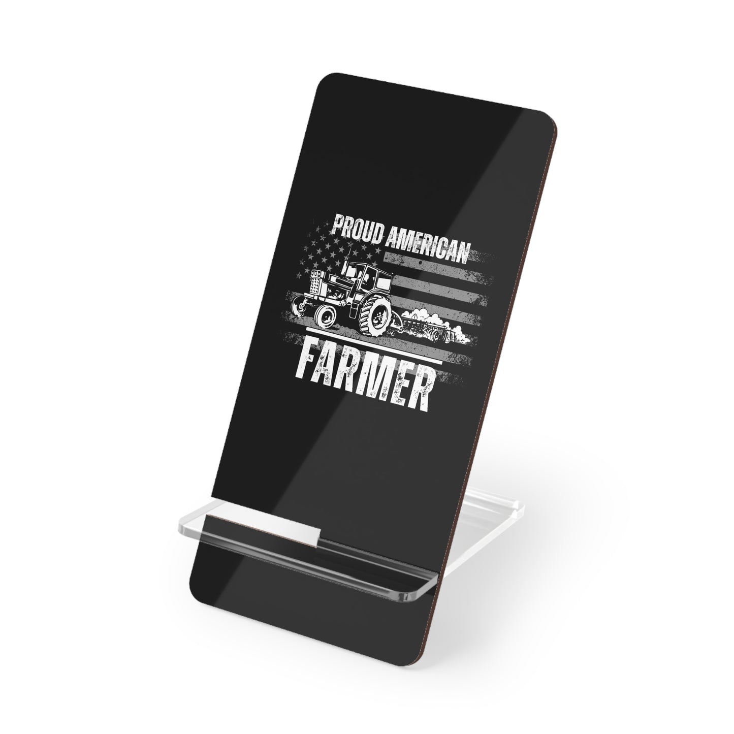 Proud American Farmer, Cell Phone Stand for Desk or Nightstand