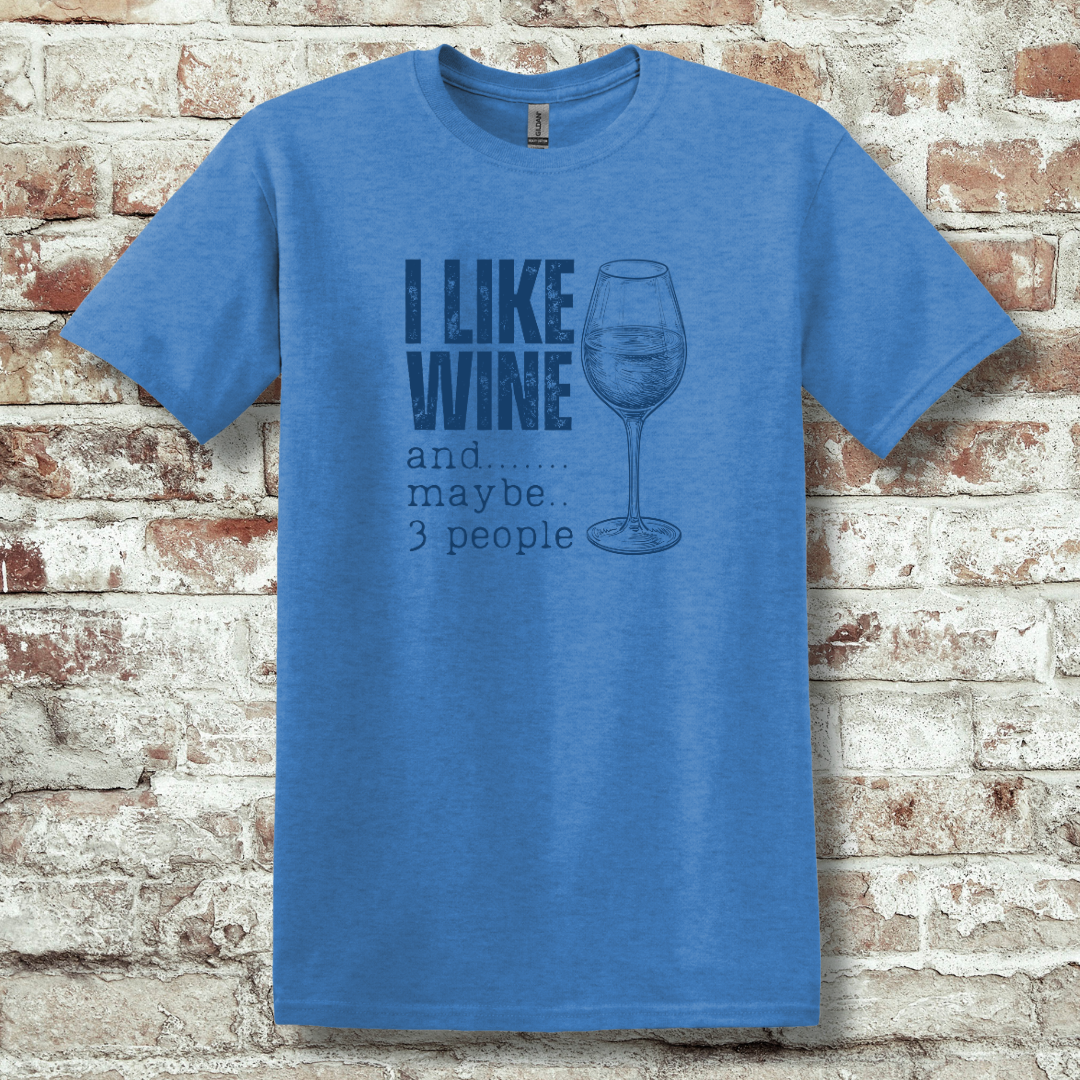 This is image of I Like Wine T-Shirt version 8