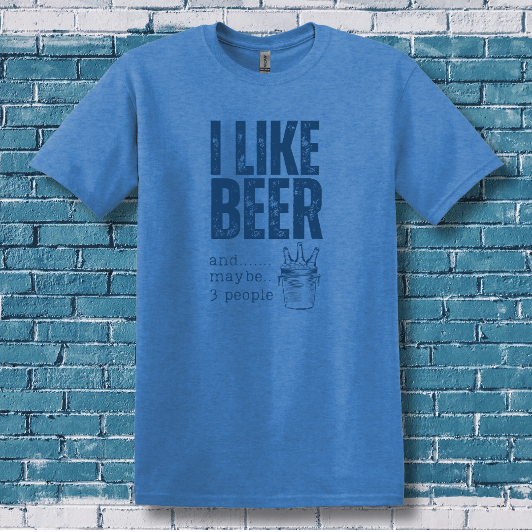 This is image of I Like Beer T-Shirt version 9