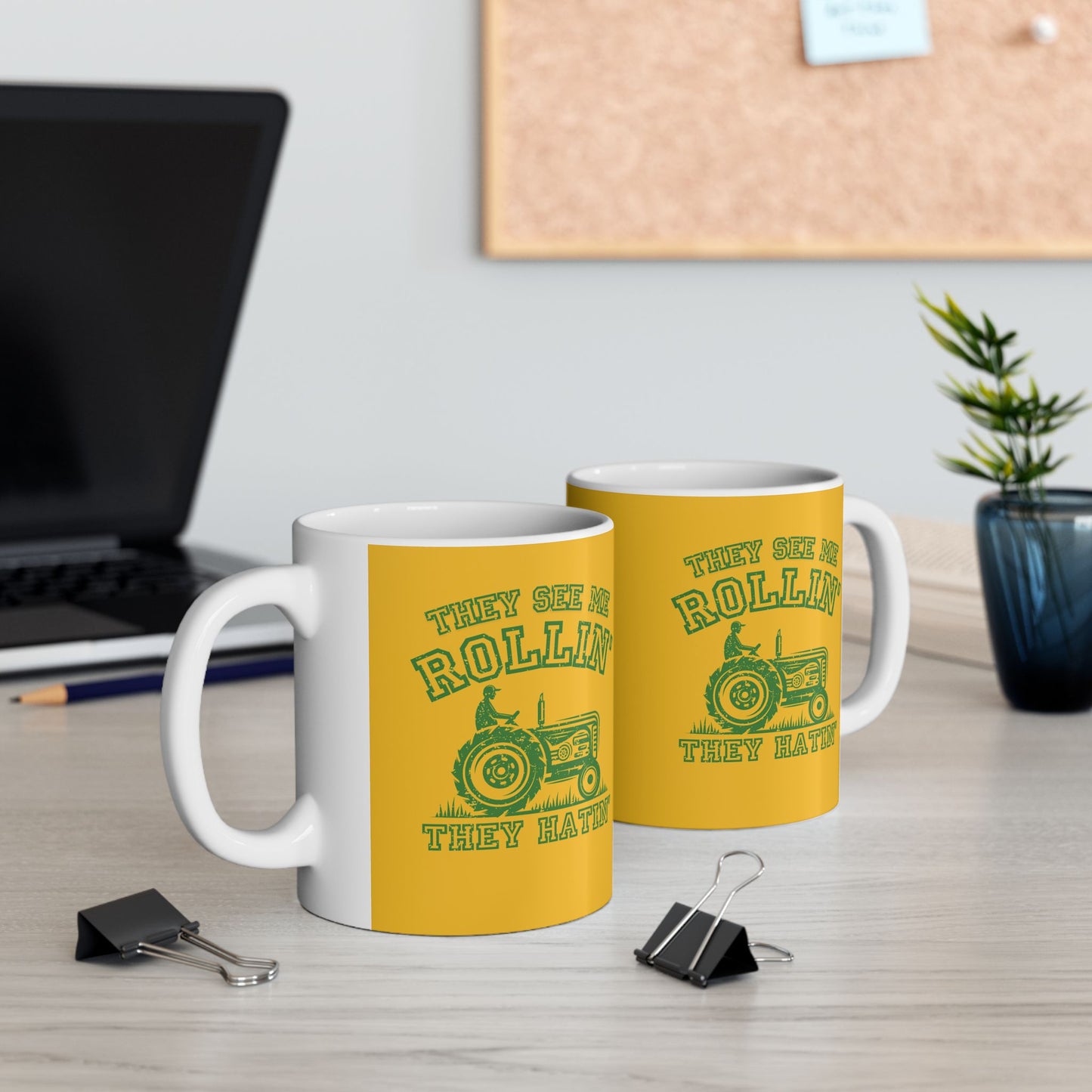 Coffee Mug - They See Me Rollin They Hatin Tractor