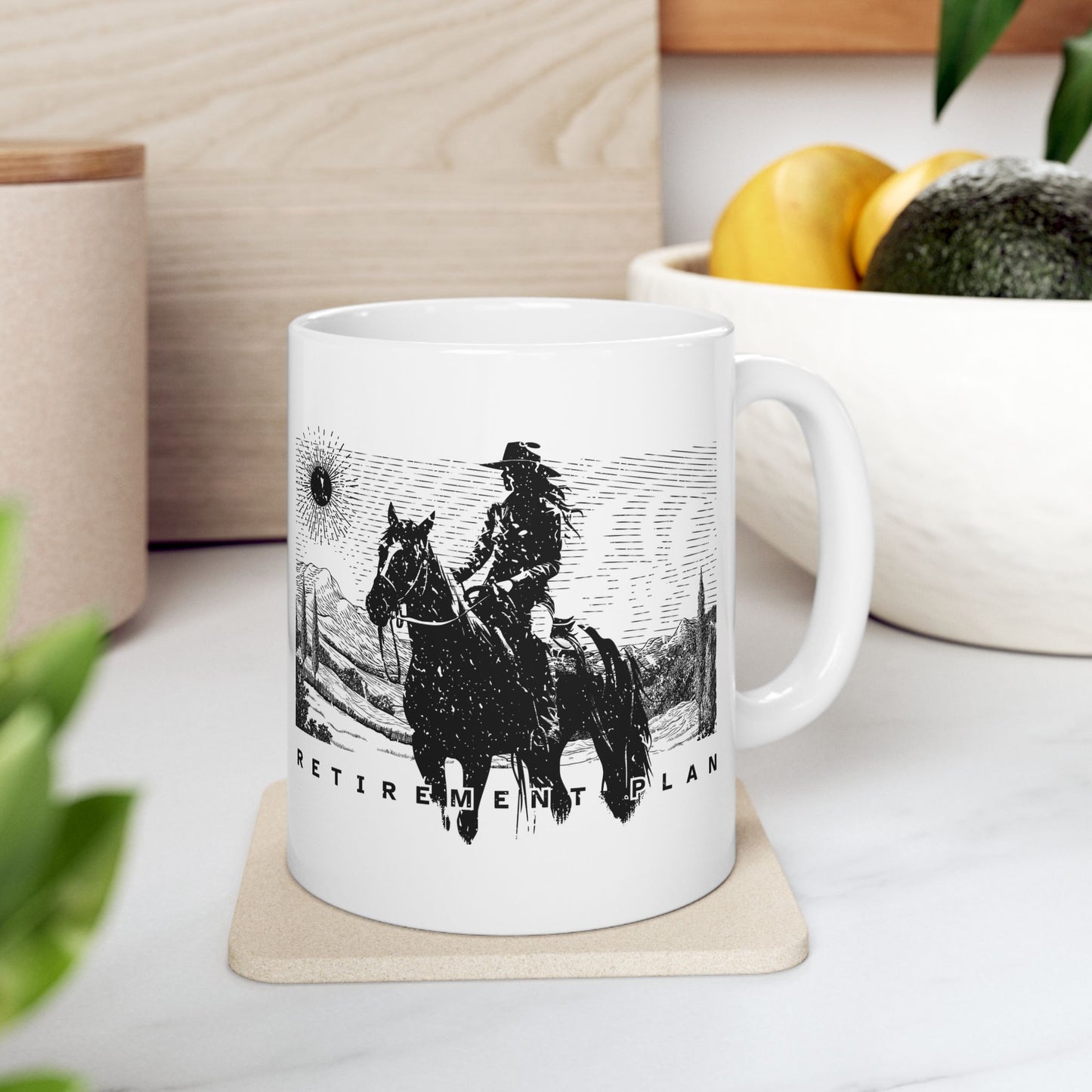 Coffee Mug - Horseback Retirement Plan Female