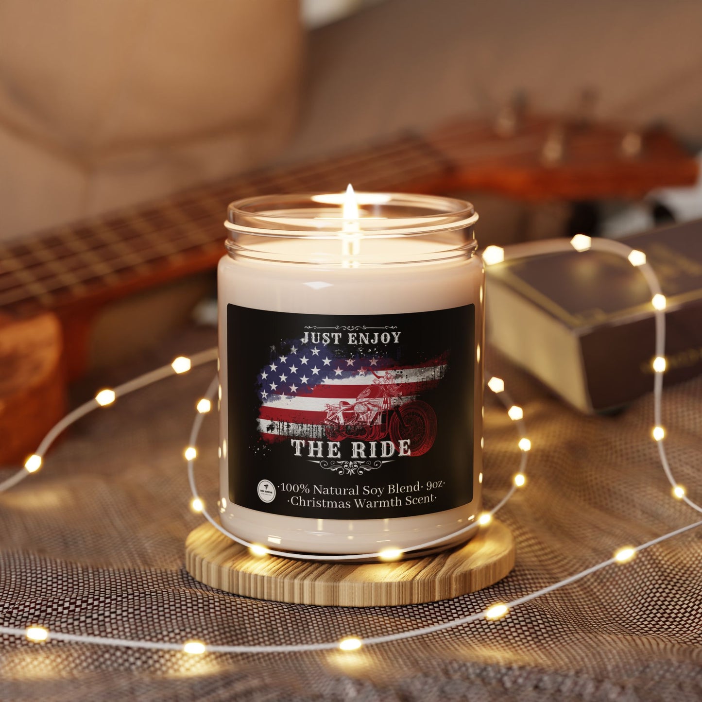 Scented Soy Candle, 9oz - Just Enjoy the Ride
