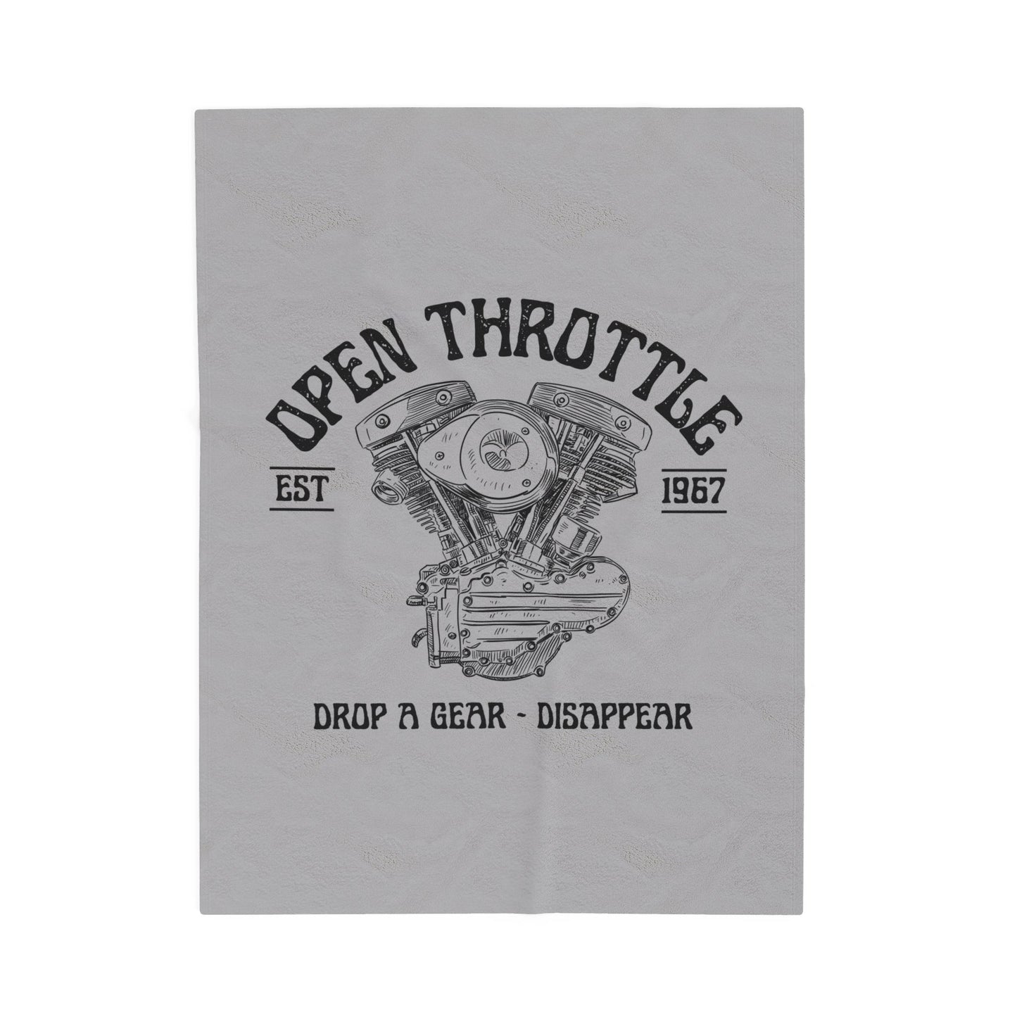 Velveteen Plush Blanket - Open Throttle