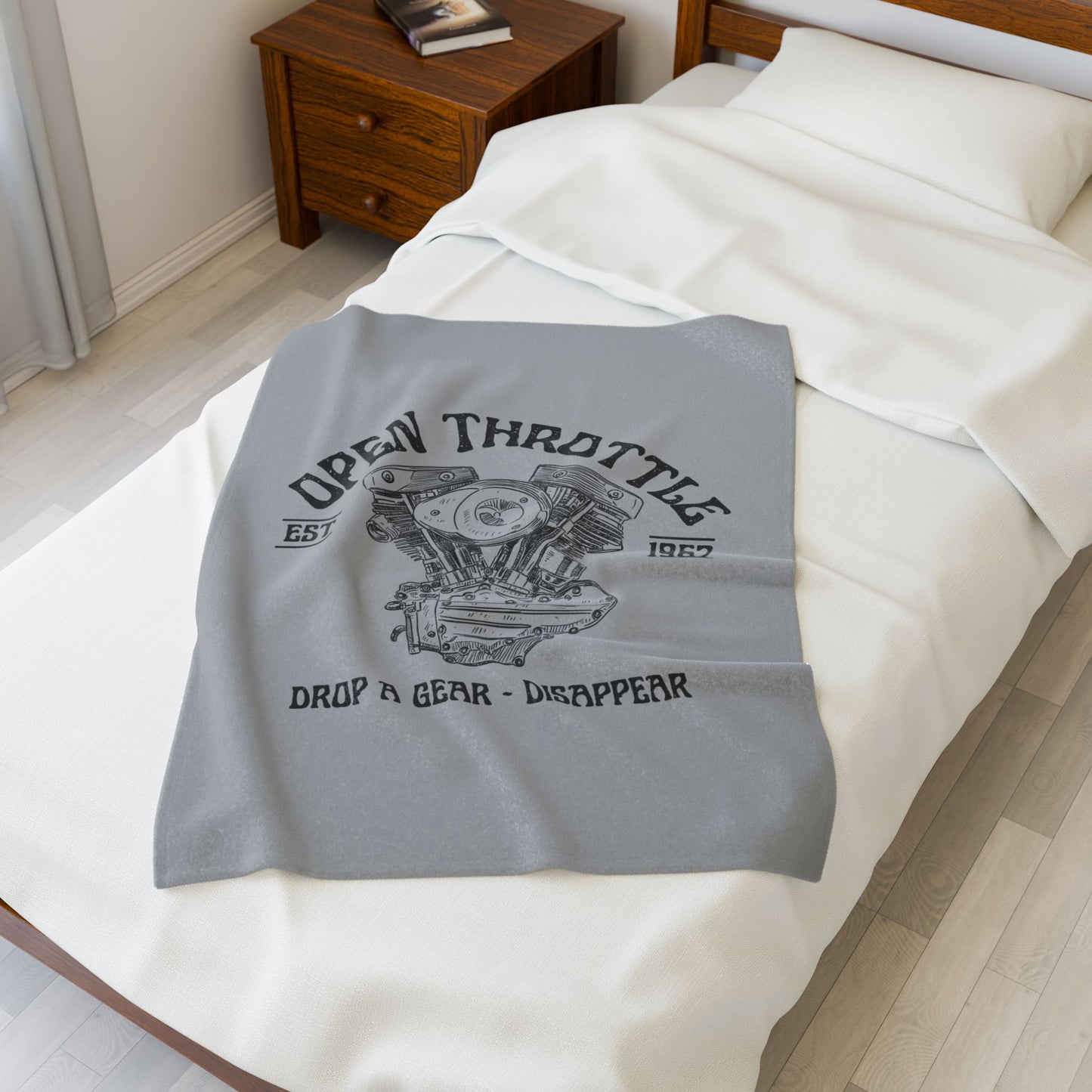 Velveteen Plush Blanket - Open Throttle