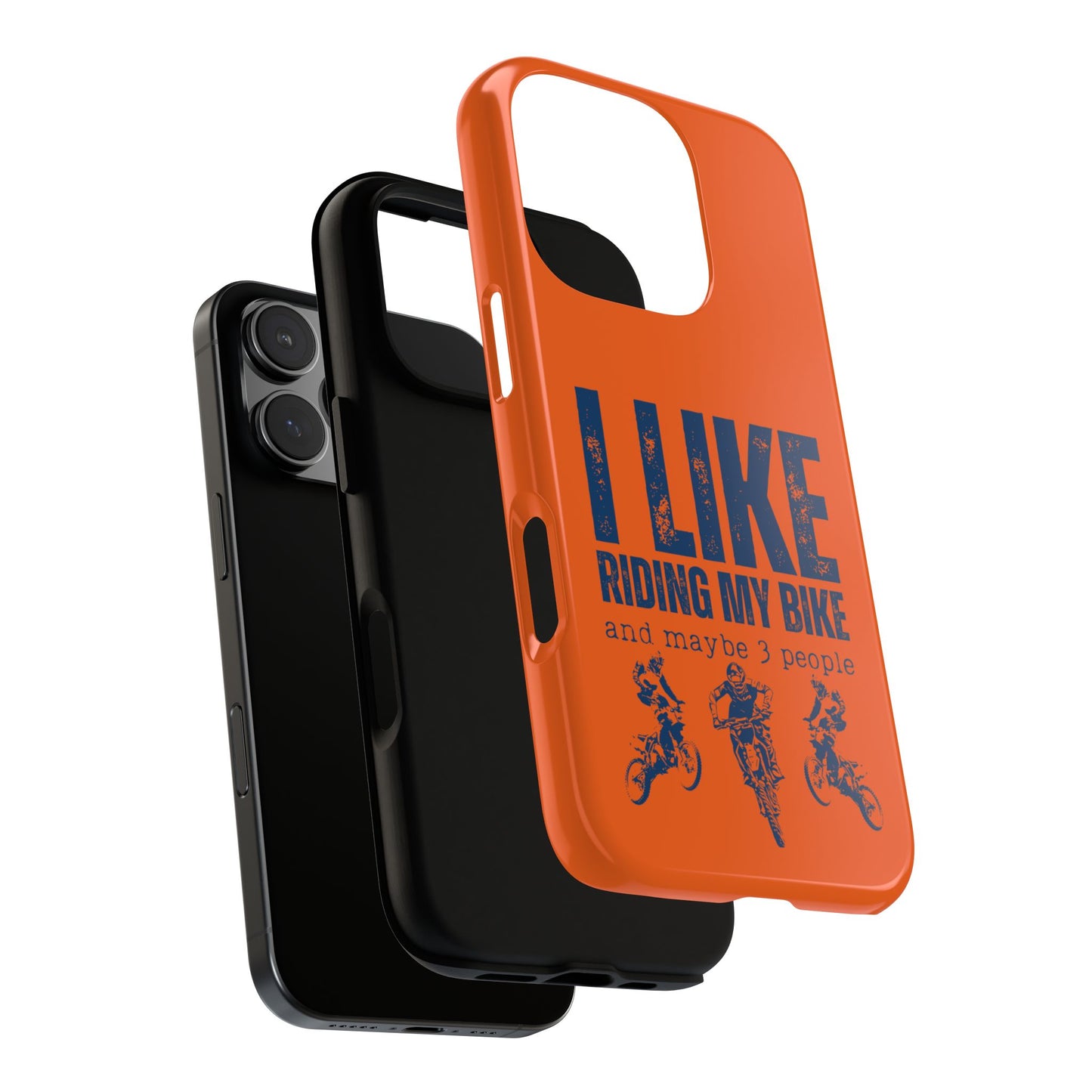 Cell Phone Case | I Like Riding My Bike, Dirt Bike Version | For iPhone, Samsung Galaxy, and Google Pixel