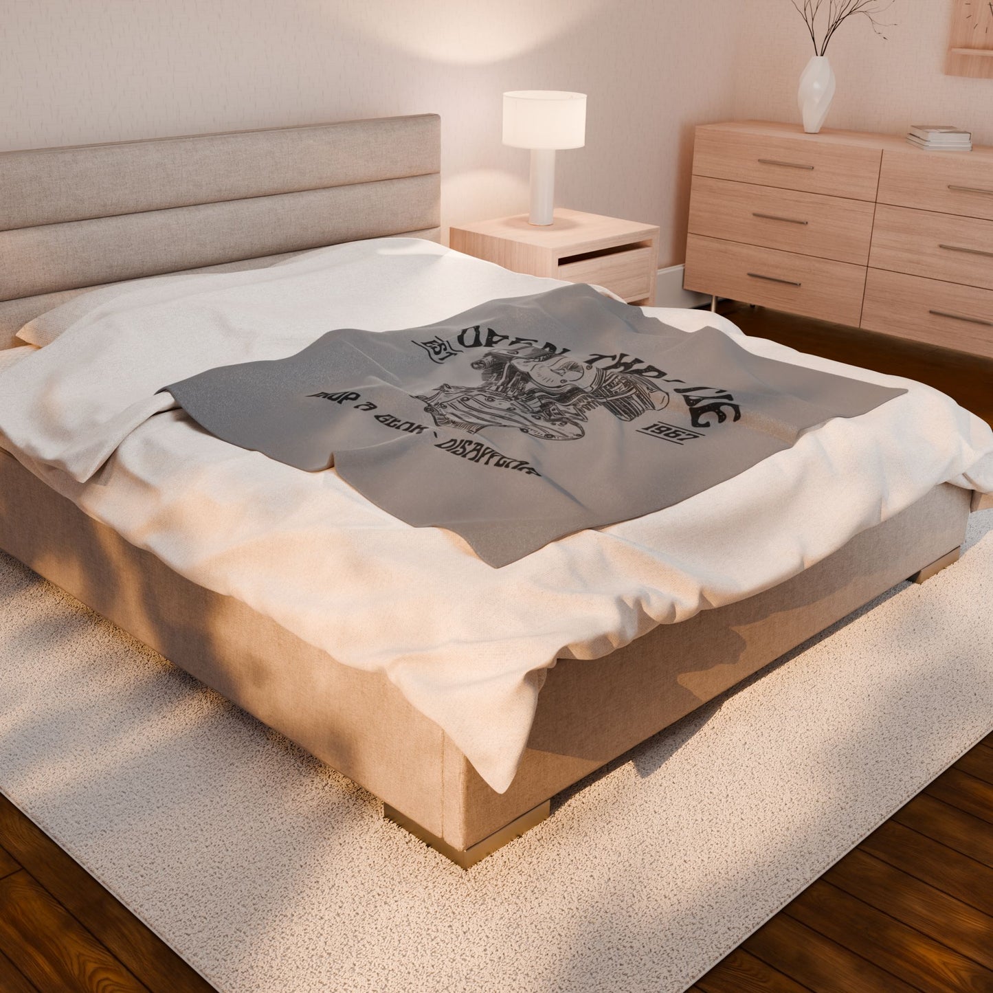 Velveteen Plush Blanket - Open Throttle