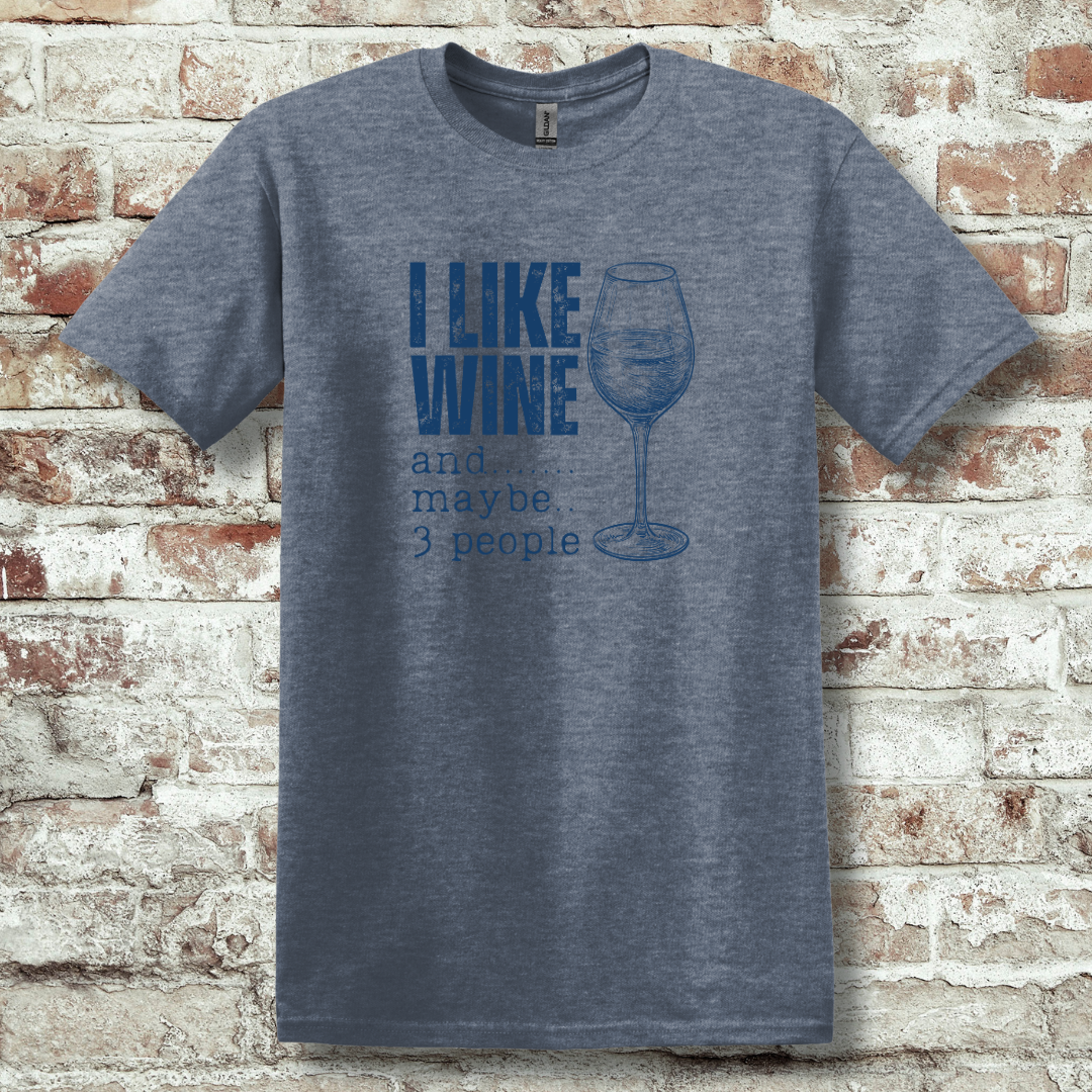 This is image of I Like Wine T-Shirt version 10