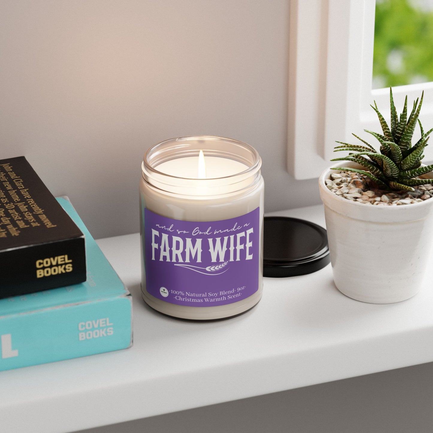 Scented Soy Candle, 9oz - And So God Made a Farm Wife