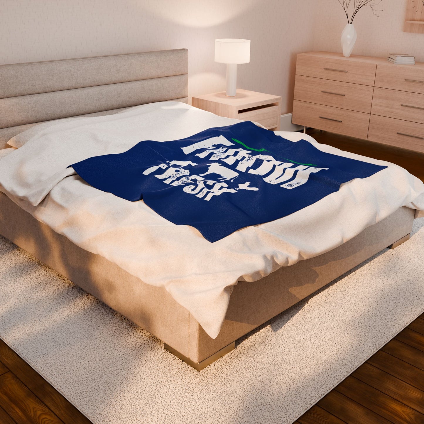 Velveteen Plush Blanket - Farm Fresh