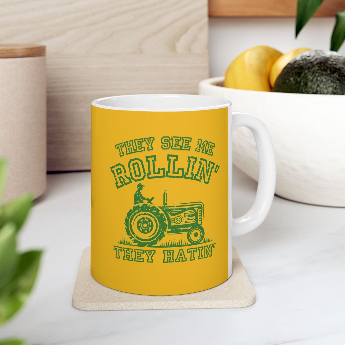 Coffee Mug - They See Me Rollin They Hatin Tractor