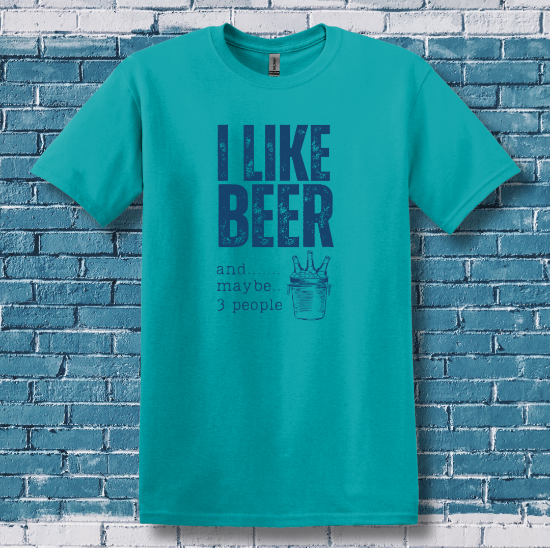 This is image of I Like Beer T-Shirt version 8