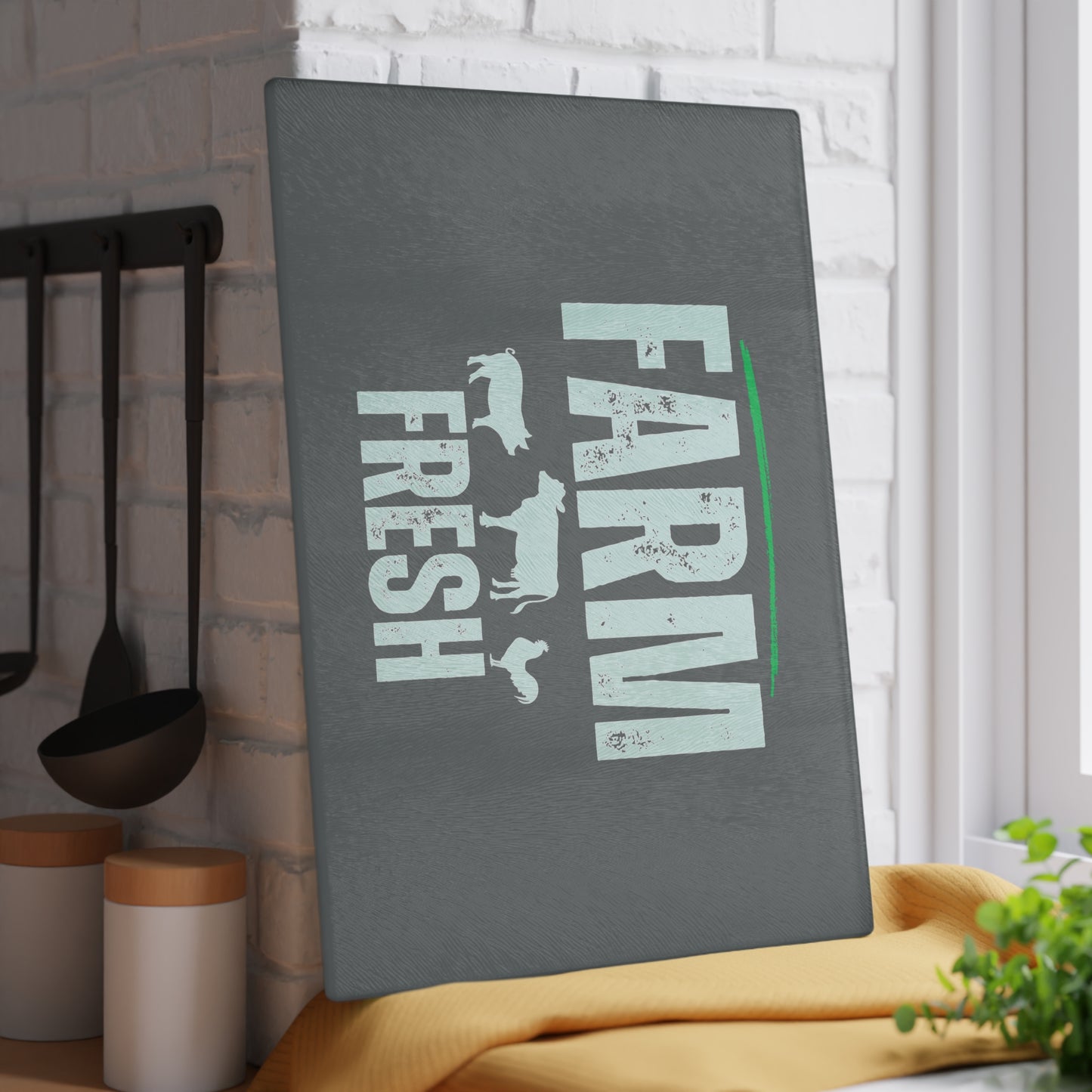Glass Cutting Board - Farm Fresh
