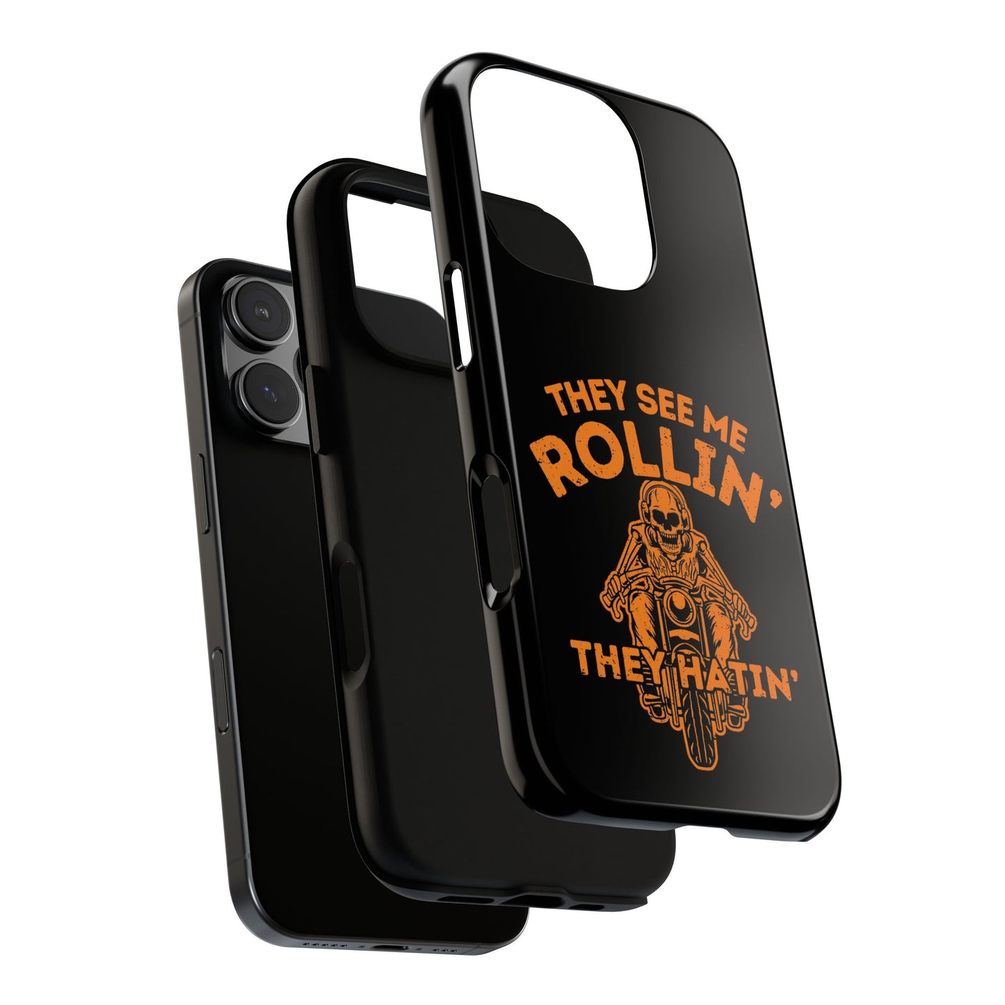 Cell Phone Case | They See Me Rollin They Hatin Motorcycle | For iPhone, Samsung Galaxy, and Google Pixel
