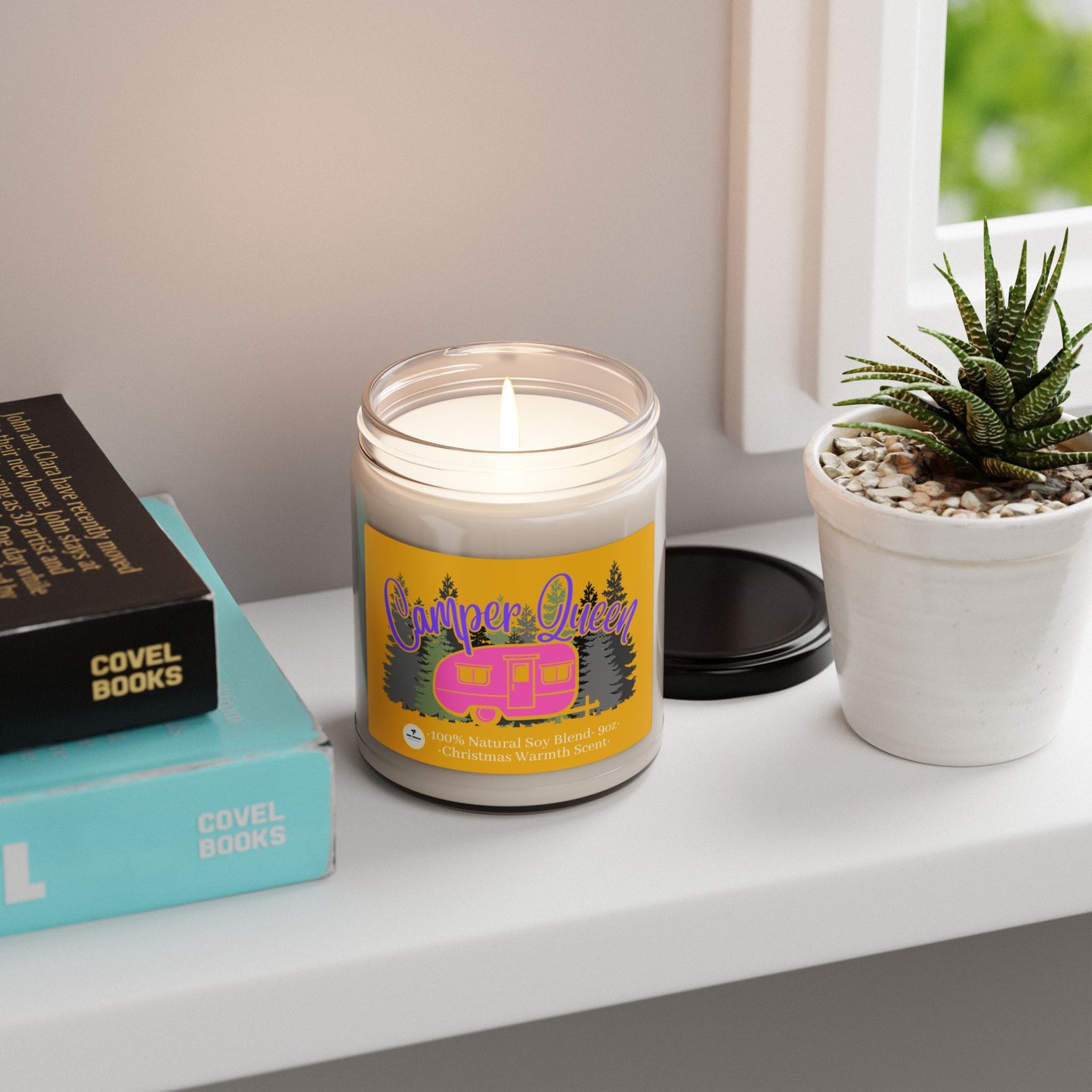 Scented Soy Candle, 9oz - Camper Queen