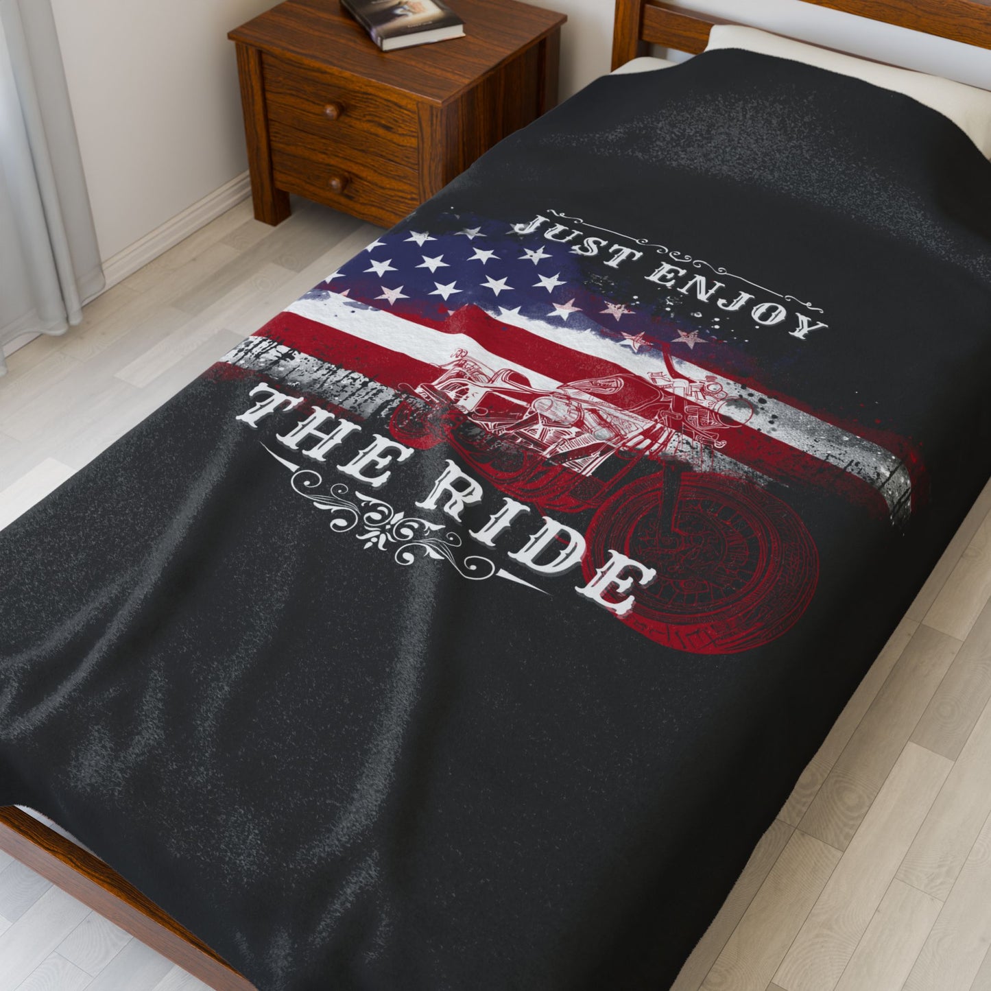 Velveteen Plush Blanket - Just Enjoy the Ride