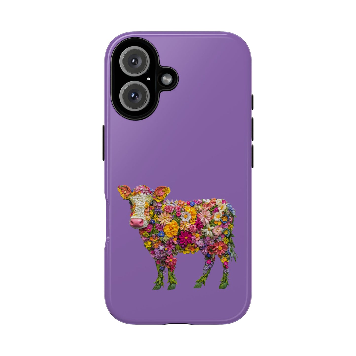 Cell Phone Case | Floral Cow | For iPhone, Samsung Galaxy, and Google Pixel