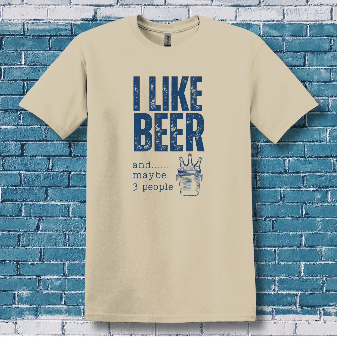 This is image of I Like Beer T-Shirt version 6