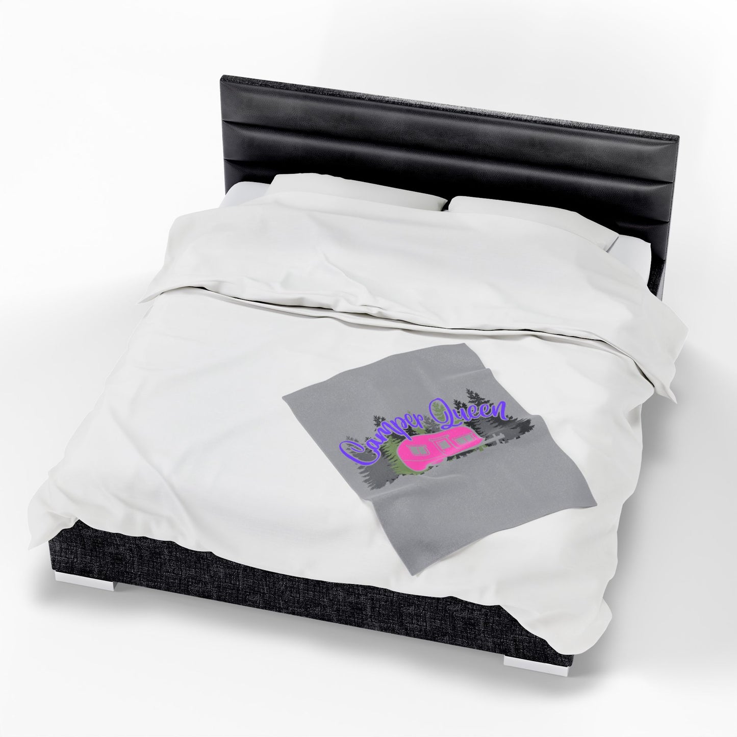 Velveteen Plush Blanket - Camper Queen