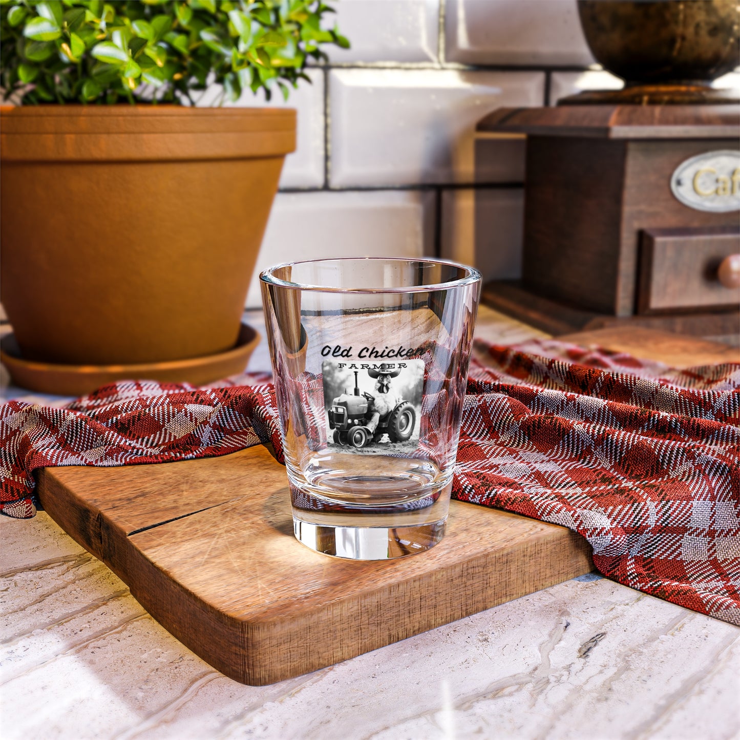 Shot Glass, 1.5oz - Old Chicken Farmer