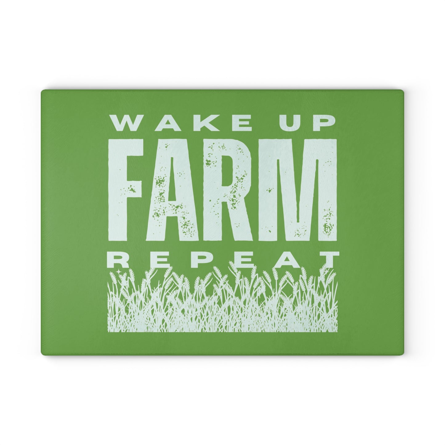 Glass Cutting Board - Wake Up Farm Repeat