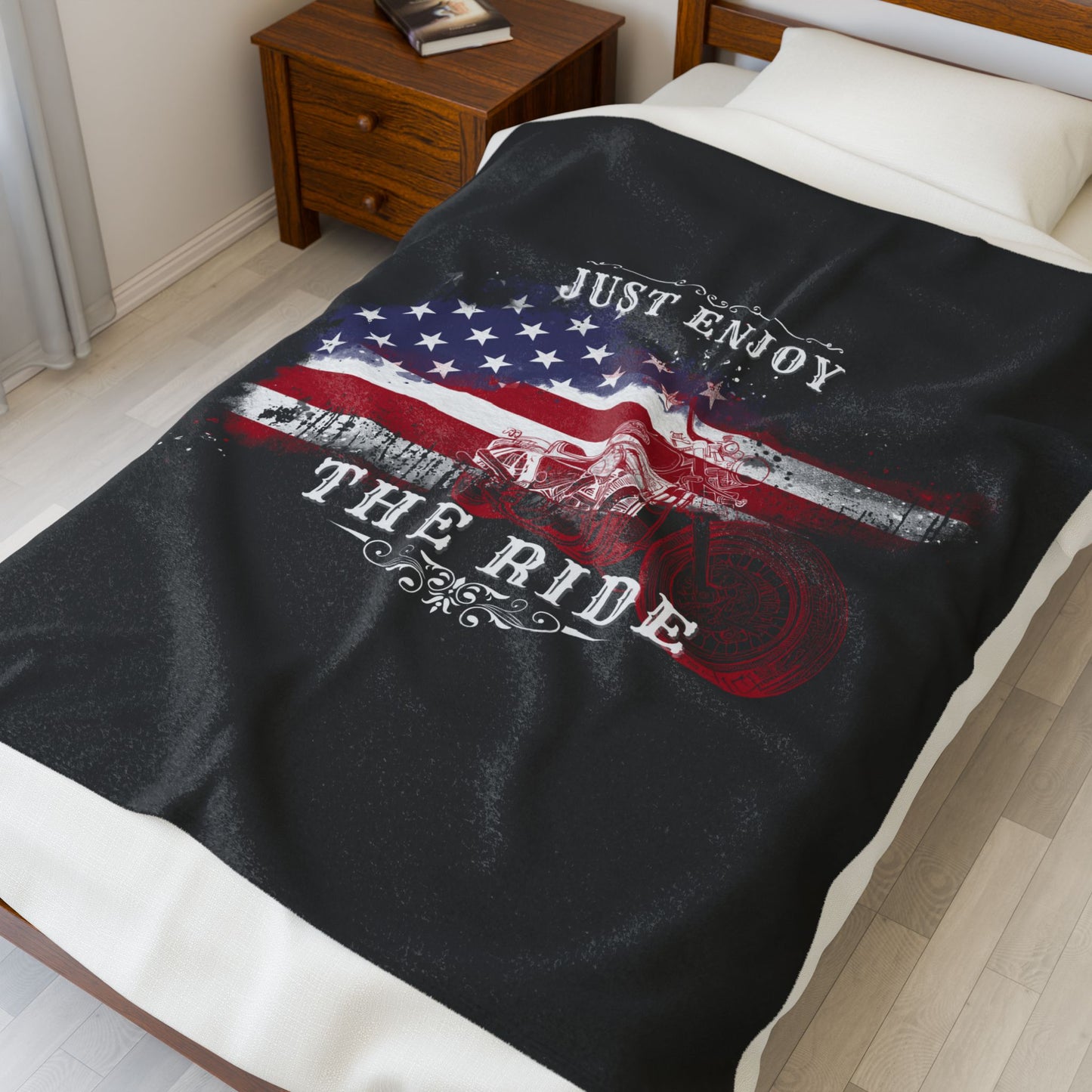 Velveteen Plush Blanket - Just Enjoy the Ride