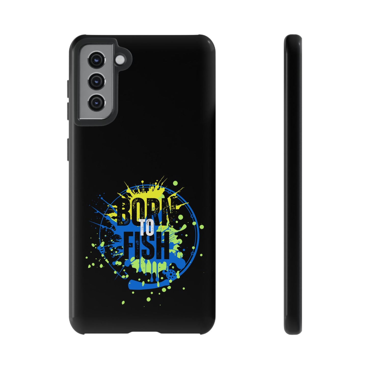 Cell Phone Case | Born to Fish | For iPhone, Samsung Galaxy, and Google Pixel