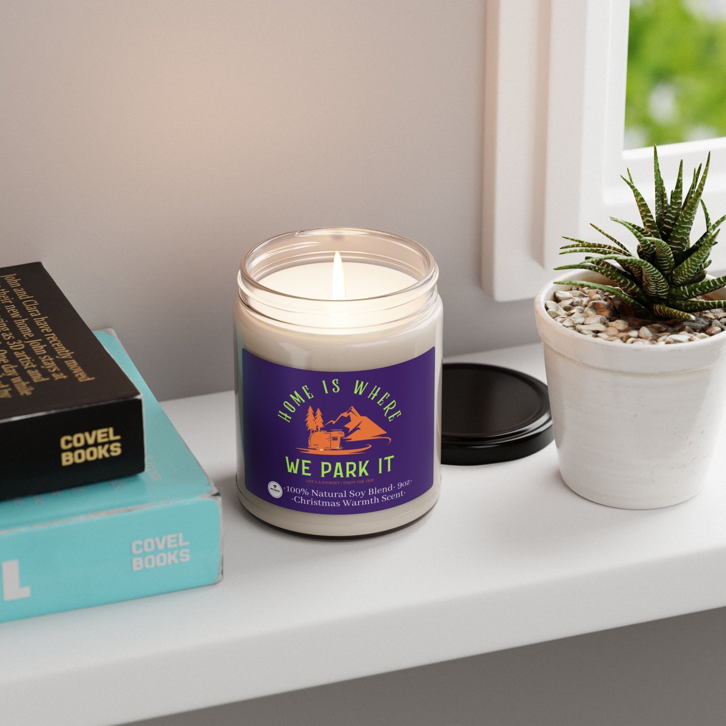 Scented Soy Candle, 9oz - Home is Where We Park It