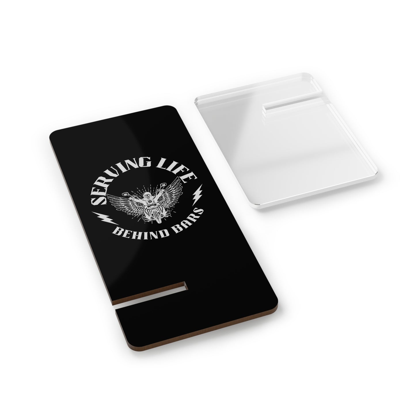 Serving Life Behind Bars, Cell Phone Stand for Desk or Nightstand