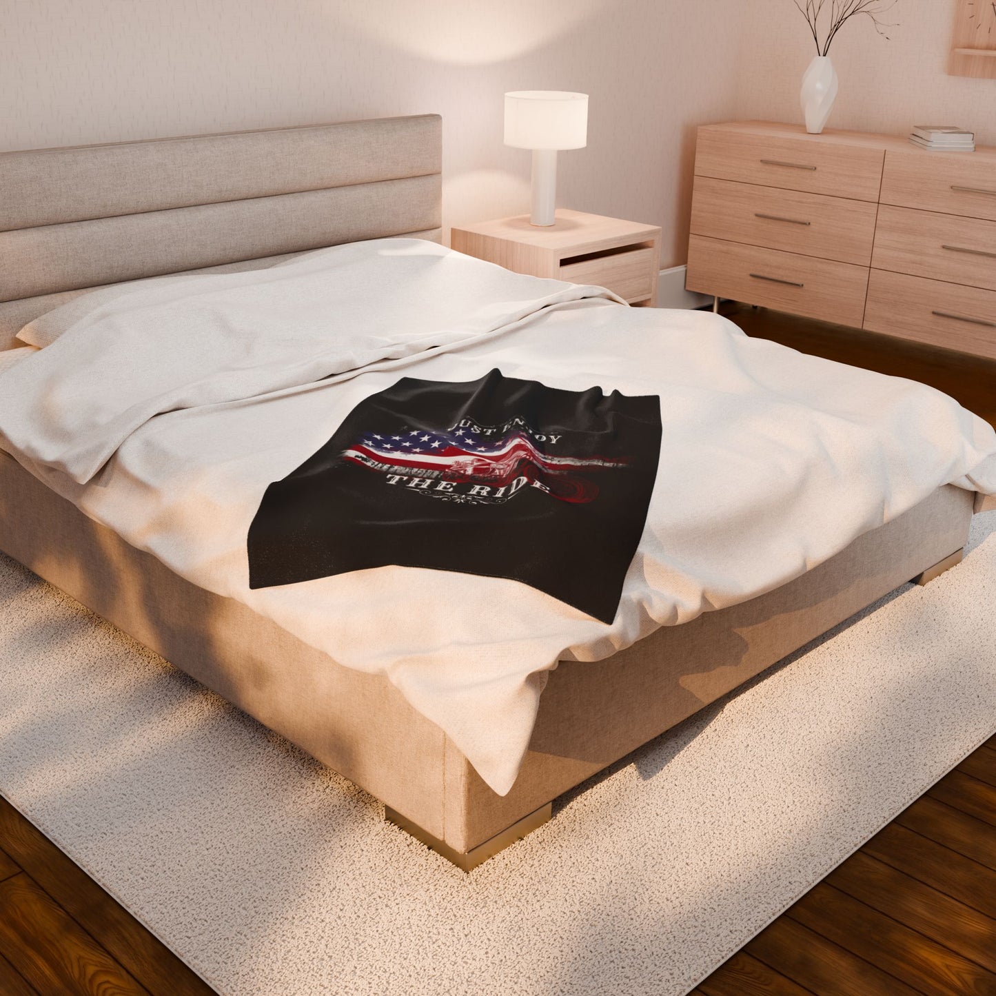Velveteen Plush Blanket - Just Enjoy the Ride