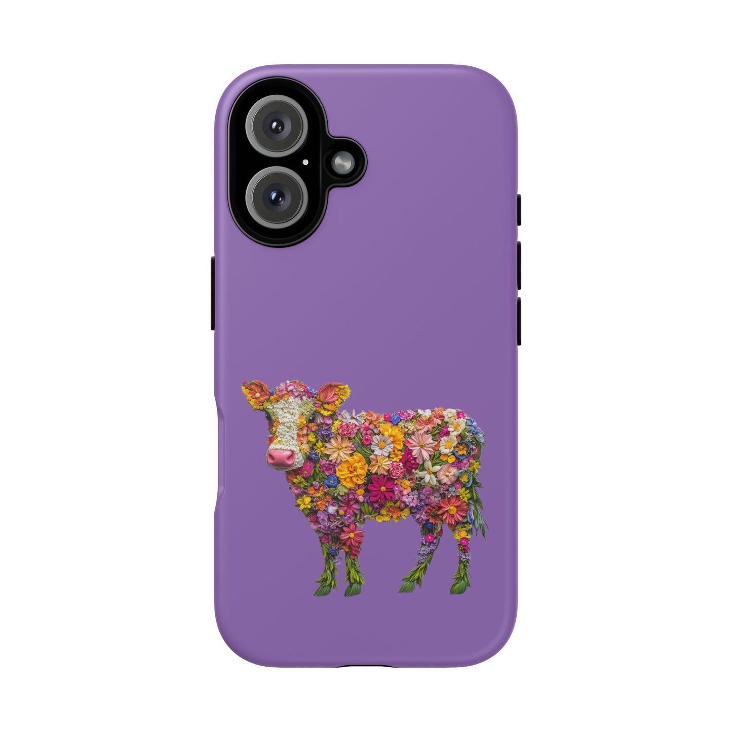 Cell Phone Case | Floral Cow | For iPhone, Samsung Galaxy, and Google Pixel