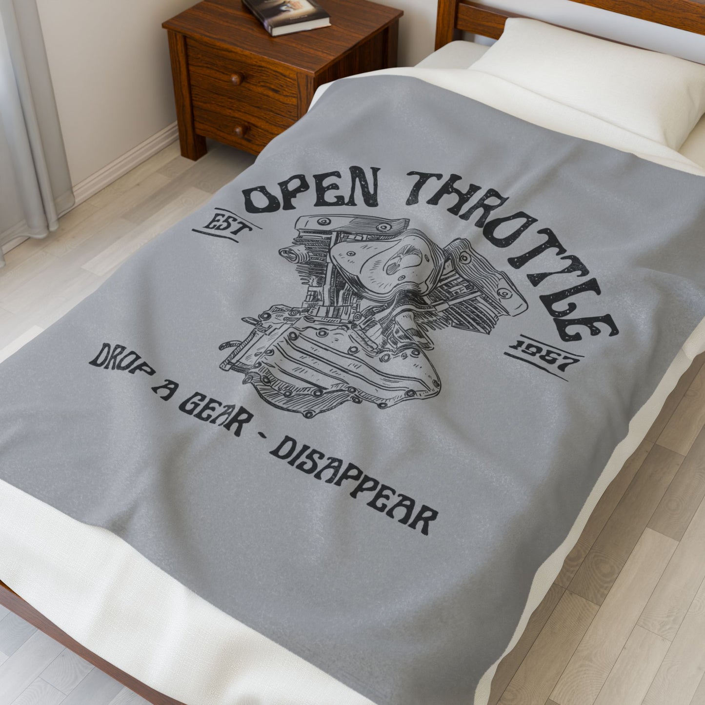 Velveteen Plush Blanket - Open Throttle