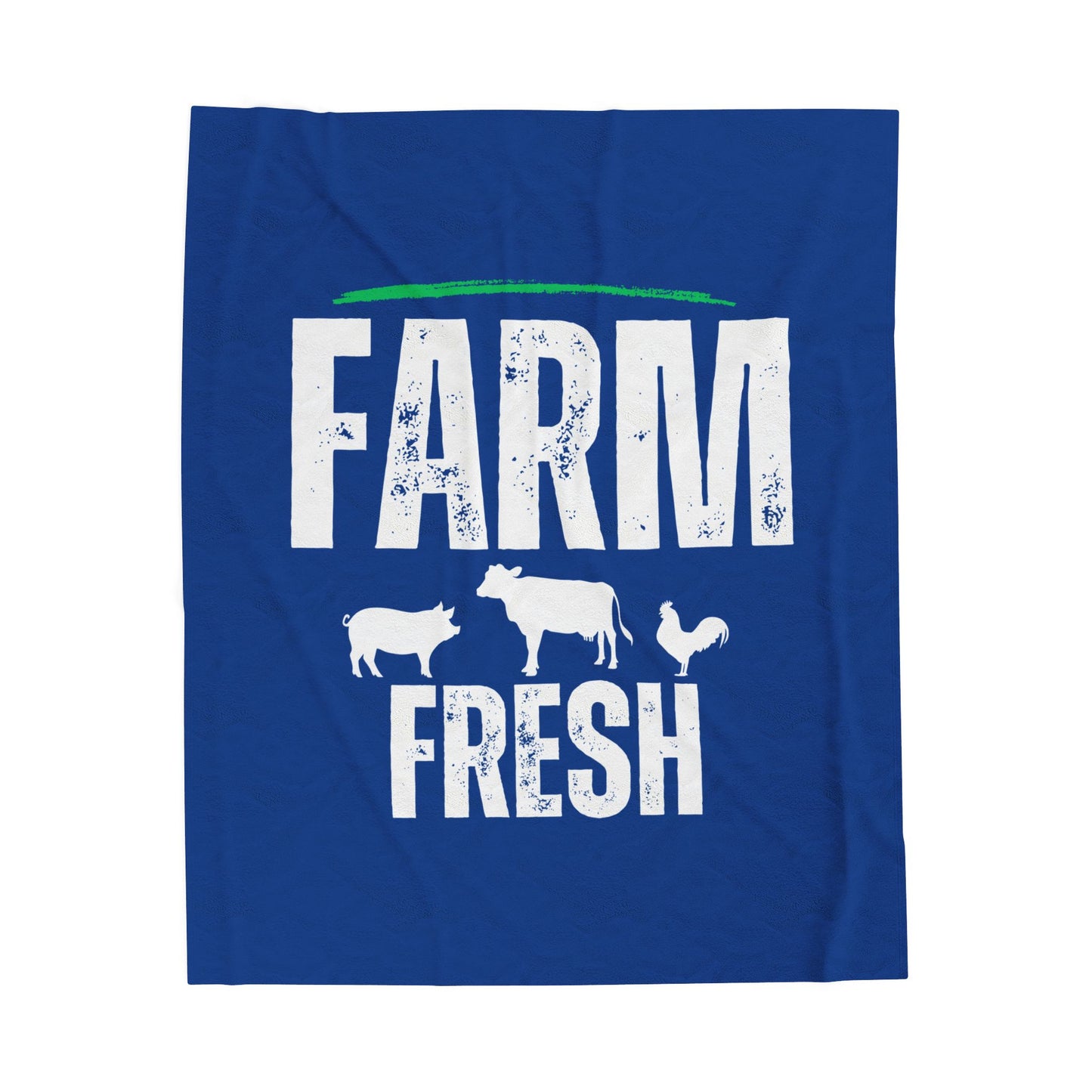 Velveteen Plush Blanket - Farm Fresh