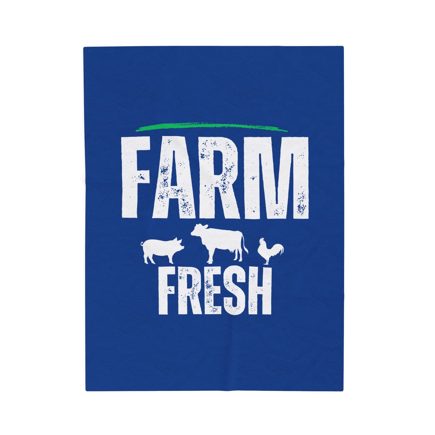 Velveteen Plush Blanket - Farm Fresh
