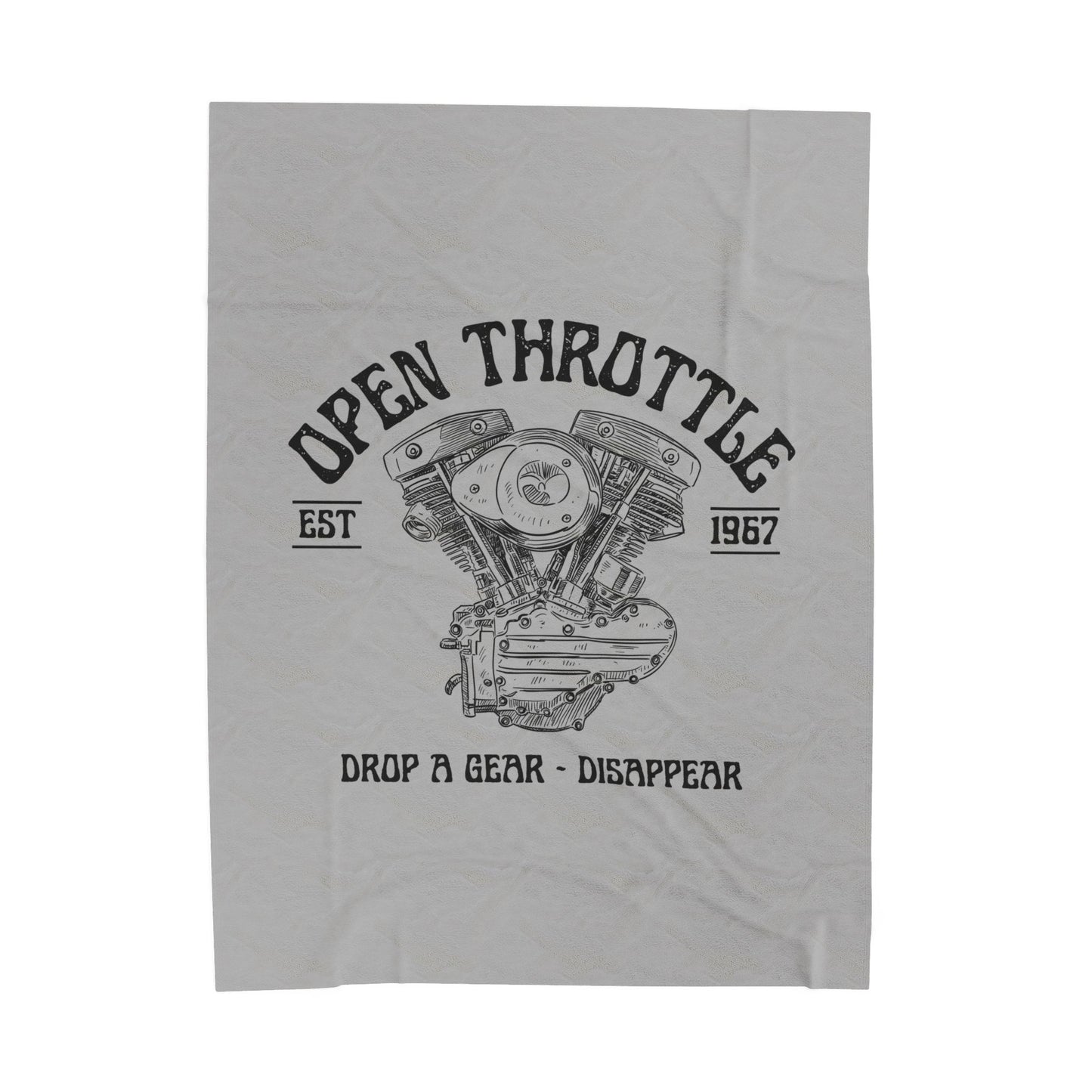 Velveteen Plush Blanket - Open Throttle
