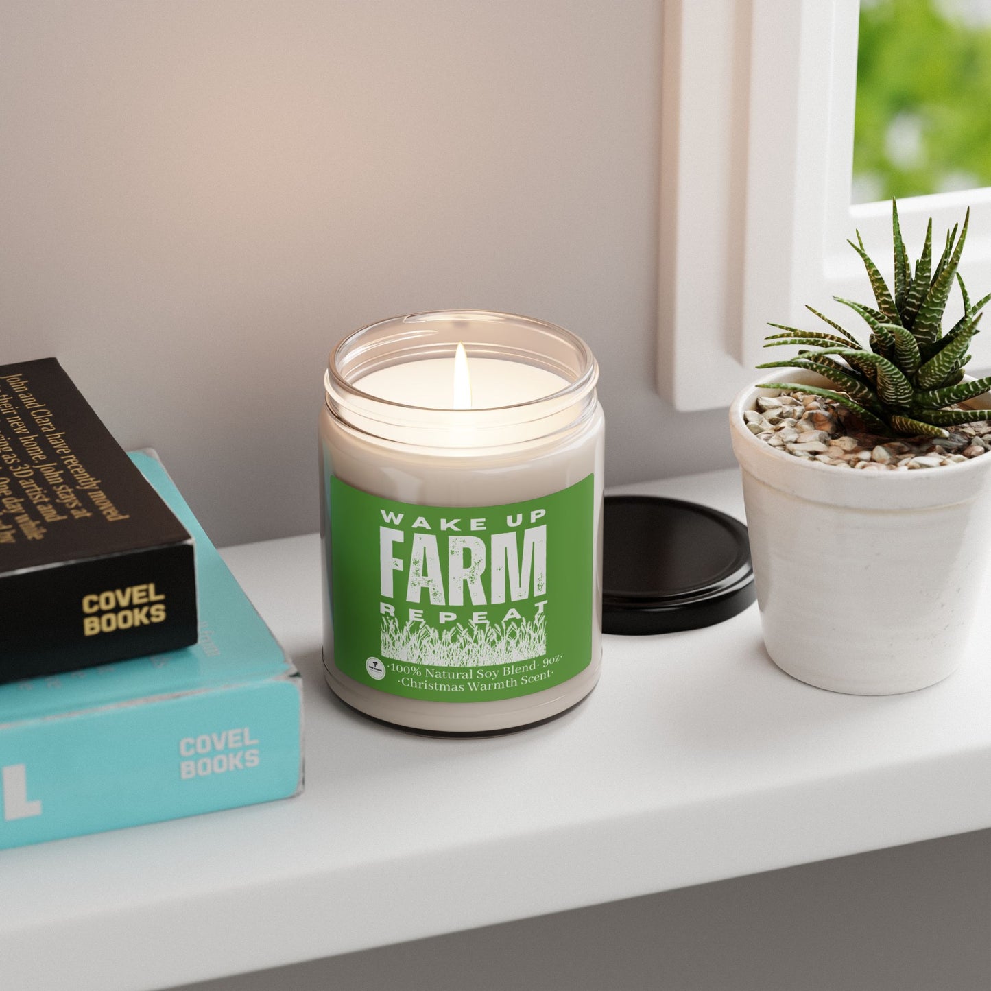 Scented Soy Candle, 9oz - Wake Up Farm Repeat