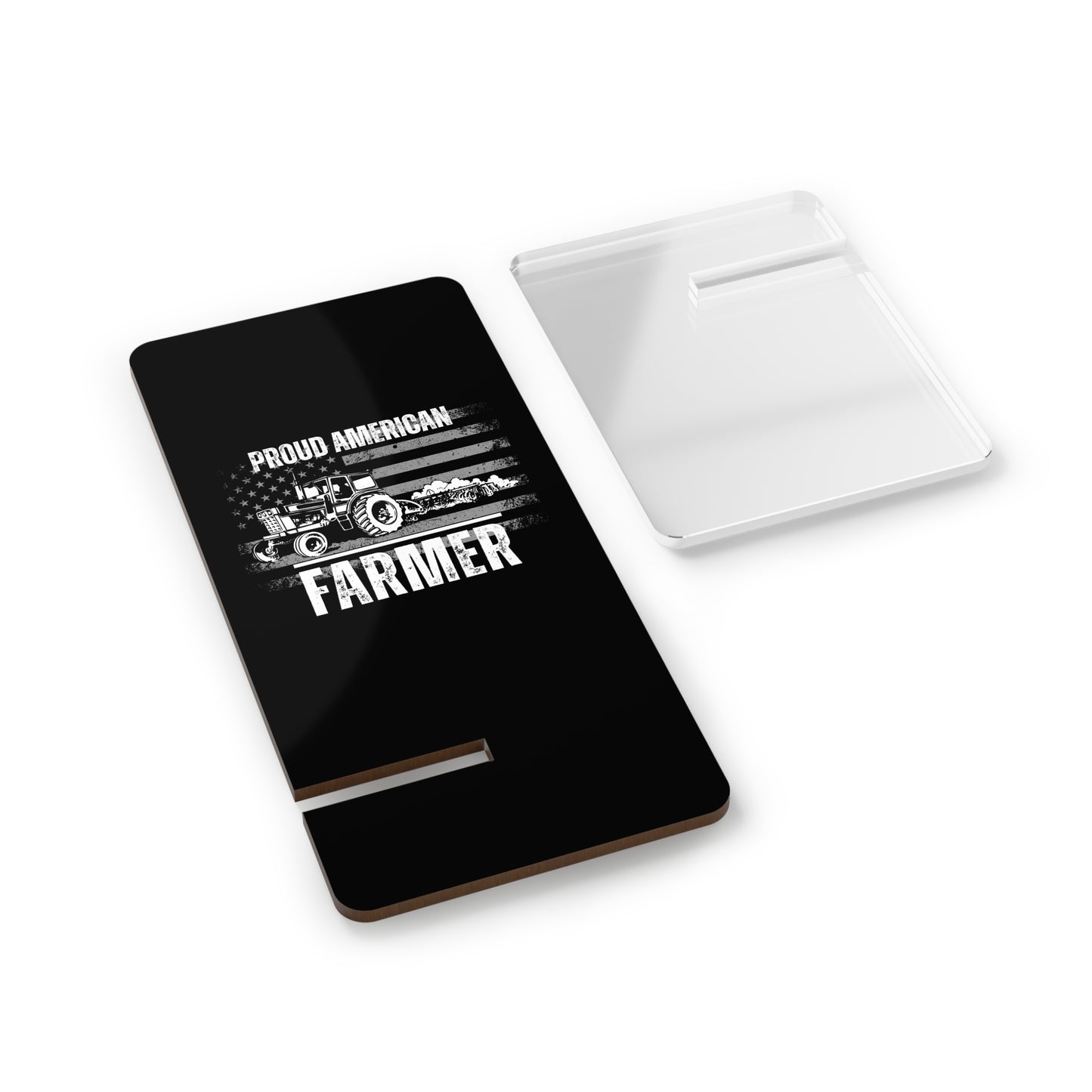 Proud American Farmer, Cell Phone Stand for Desk or Nightstand