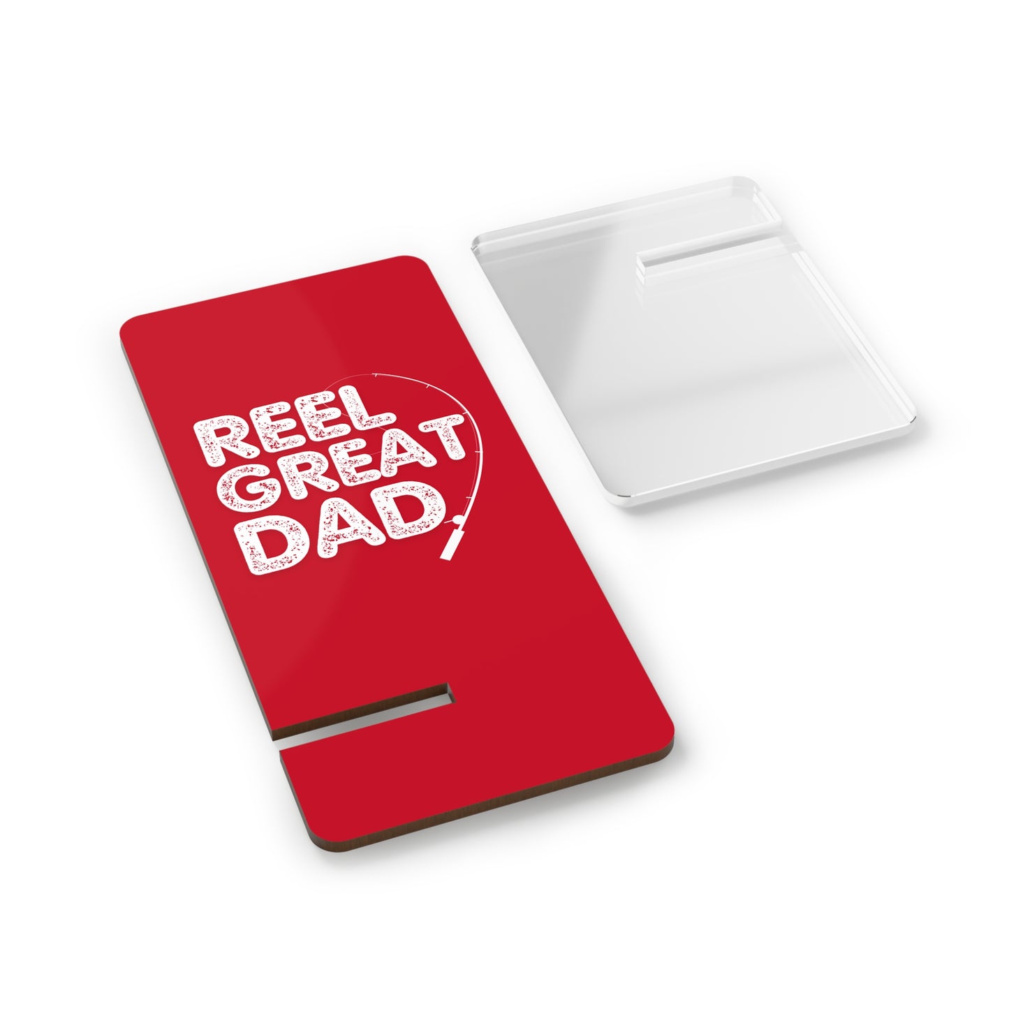 Reel Great Dad, Cell Phone Stand for Desk or Nightstand