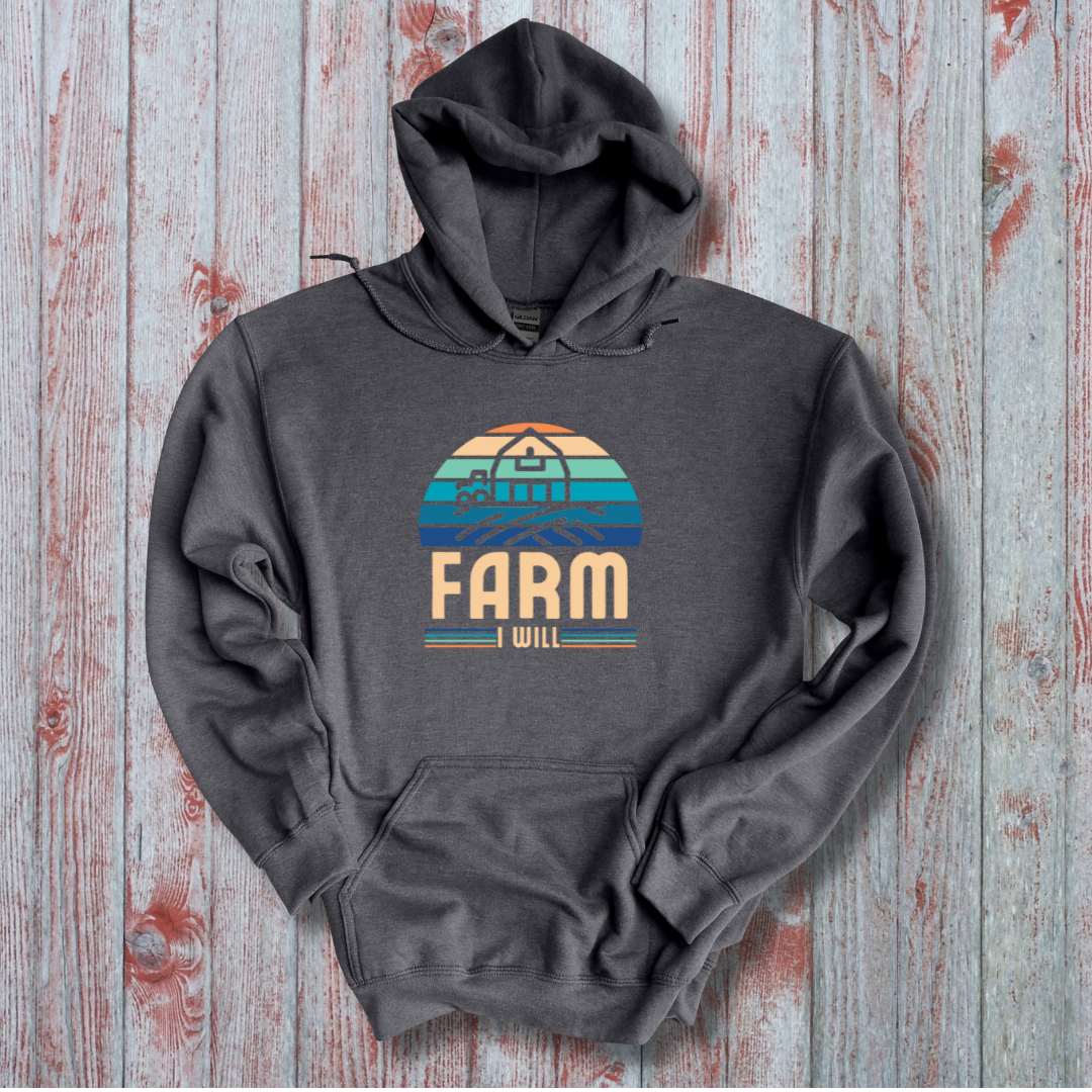 This is image of Farm I Will Long-Sleeve Hoodie version 4