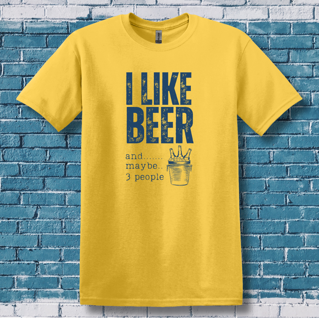 This is image of I Like Beer T-Shirt version 3