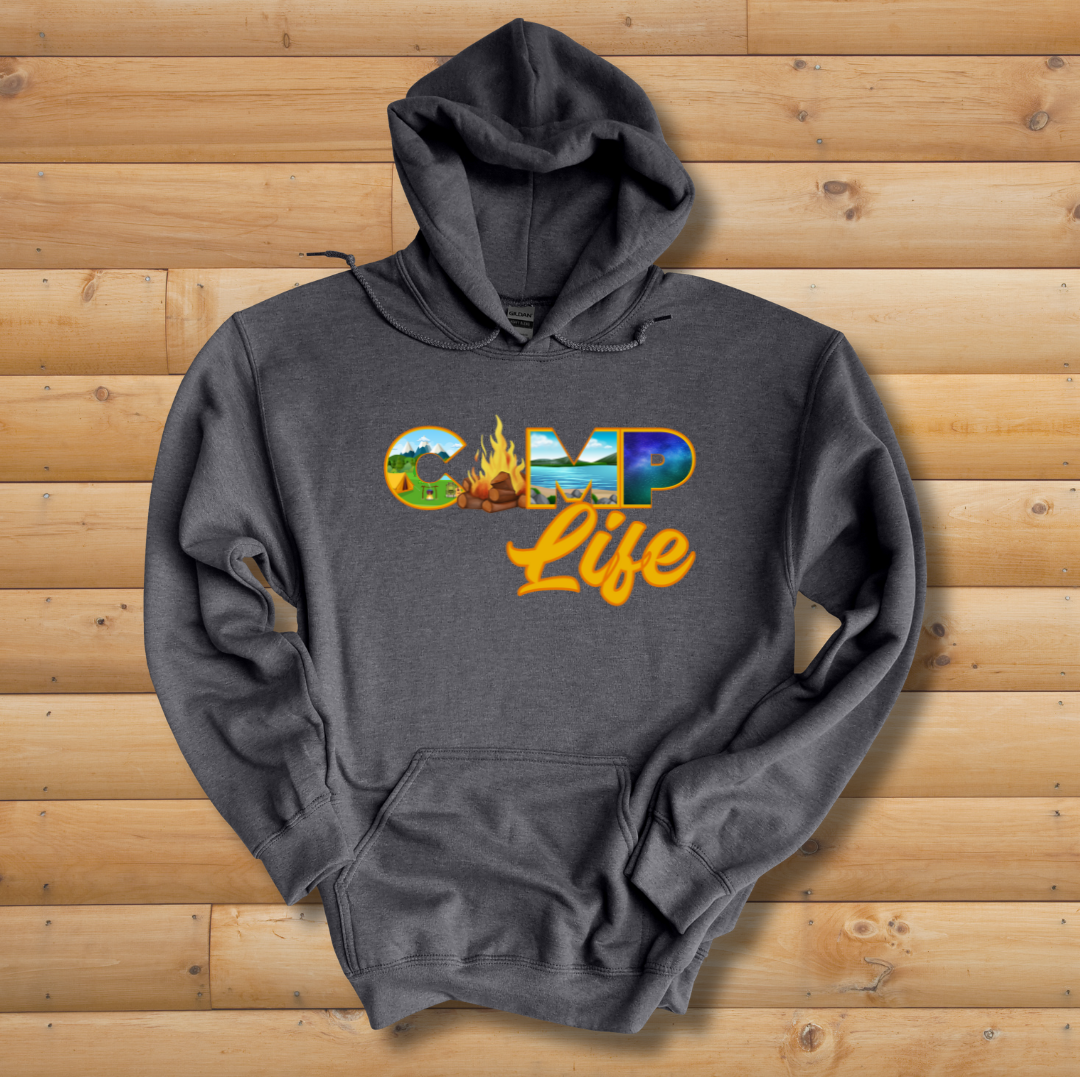 This is image of Camp Life Long-Sleeve Hoodie version 4