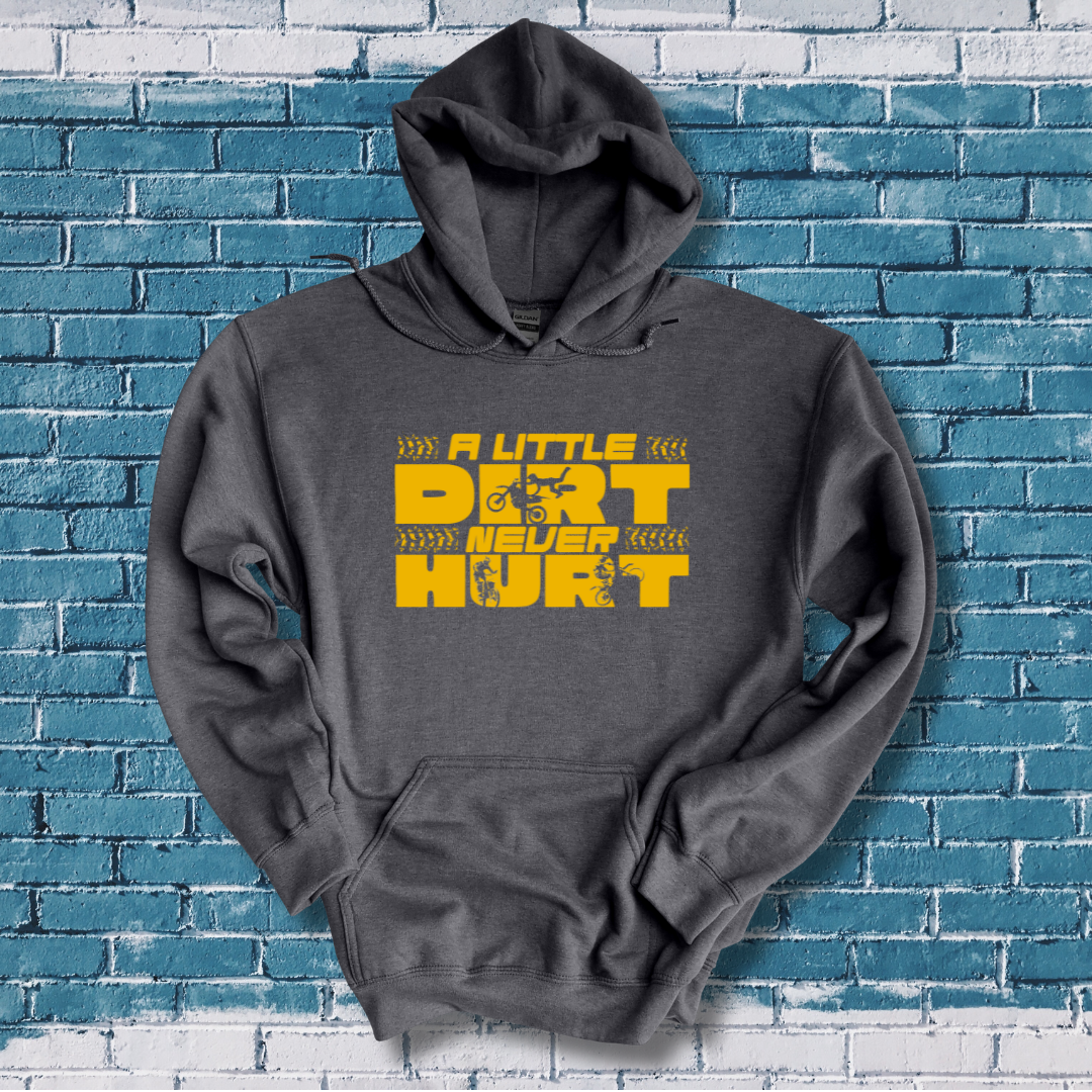 This is image of A Little Dirt Never Hurt Long-Sleeve Hoodie version 5