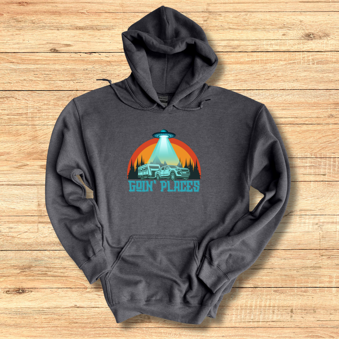 This is image of Goin Places Long-Sleeve Hoodie version 6