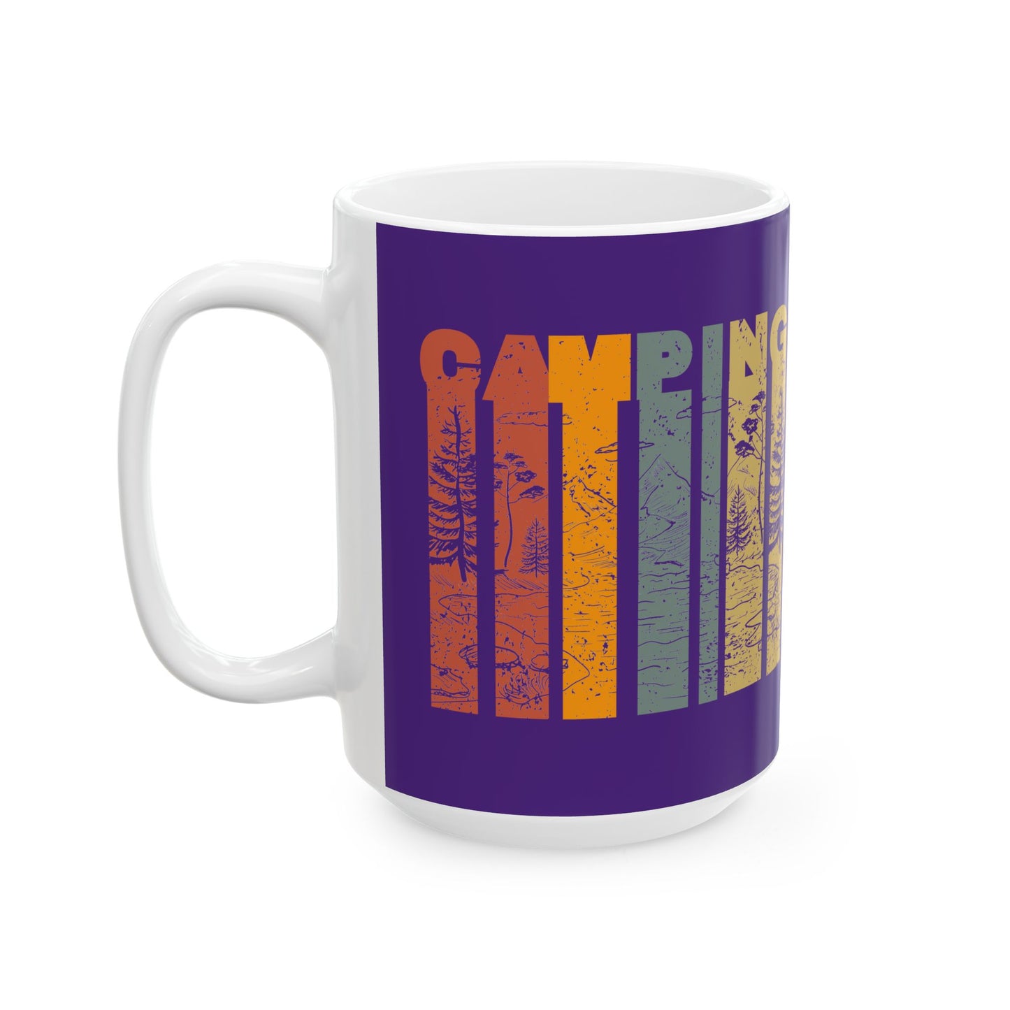 Coffee Mug - Camping Grunge