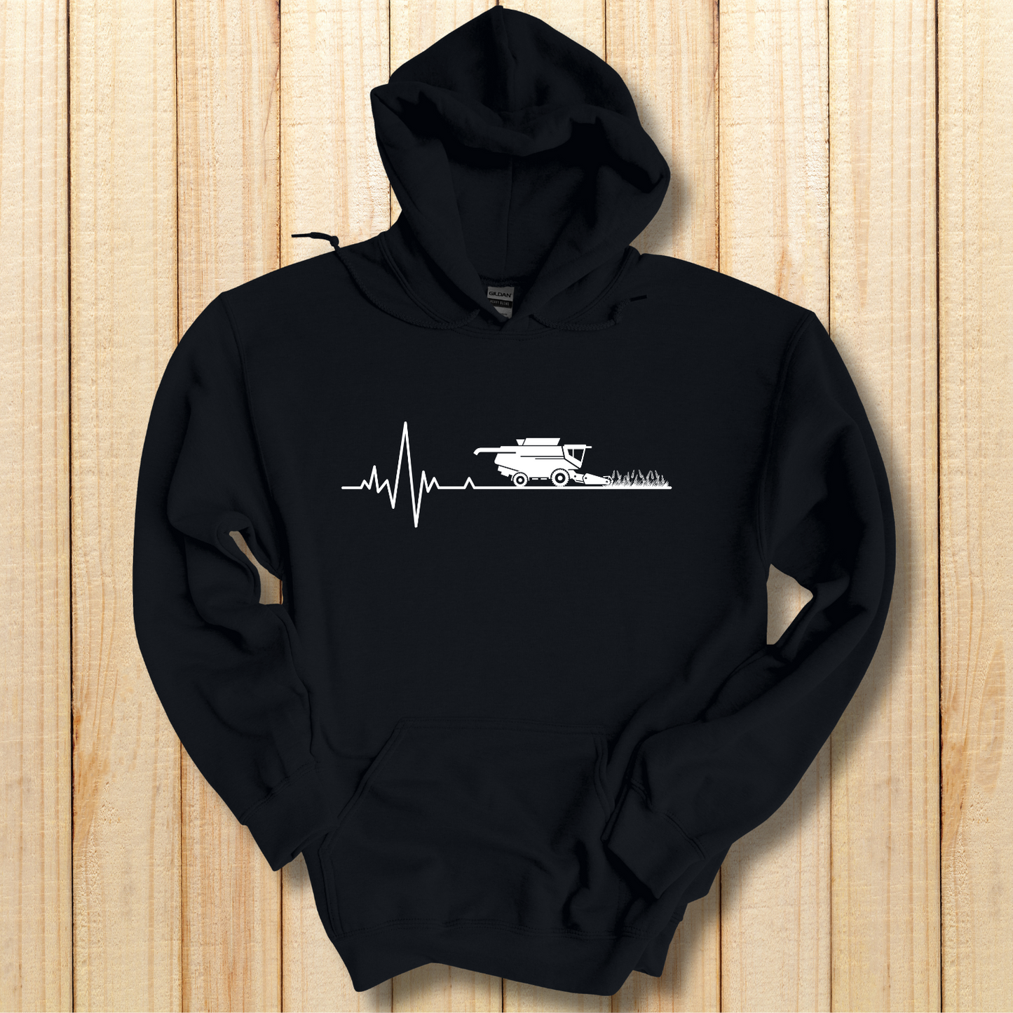 Farming Heartbeat Hoodie | Farmer Gift