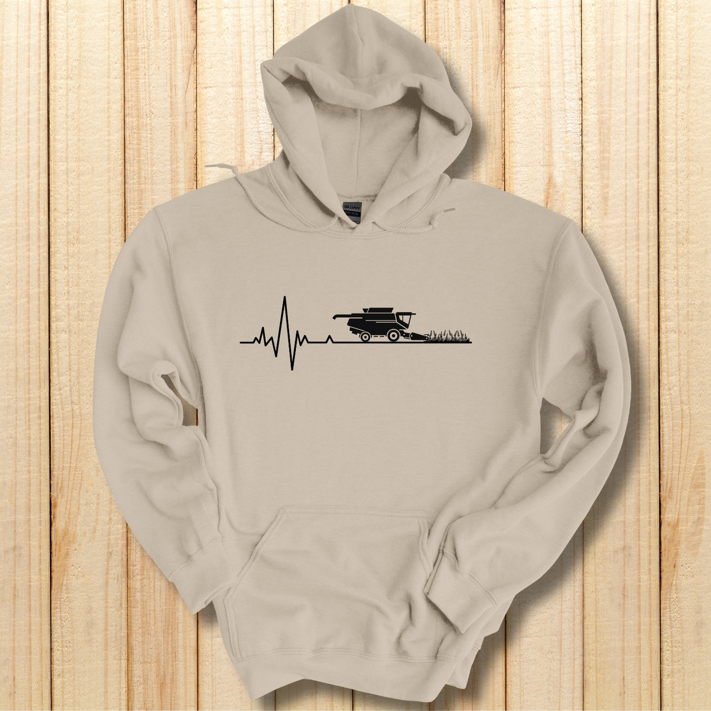 Farming Heartbeat Hoodie | Farmer Gift