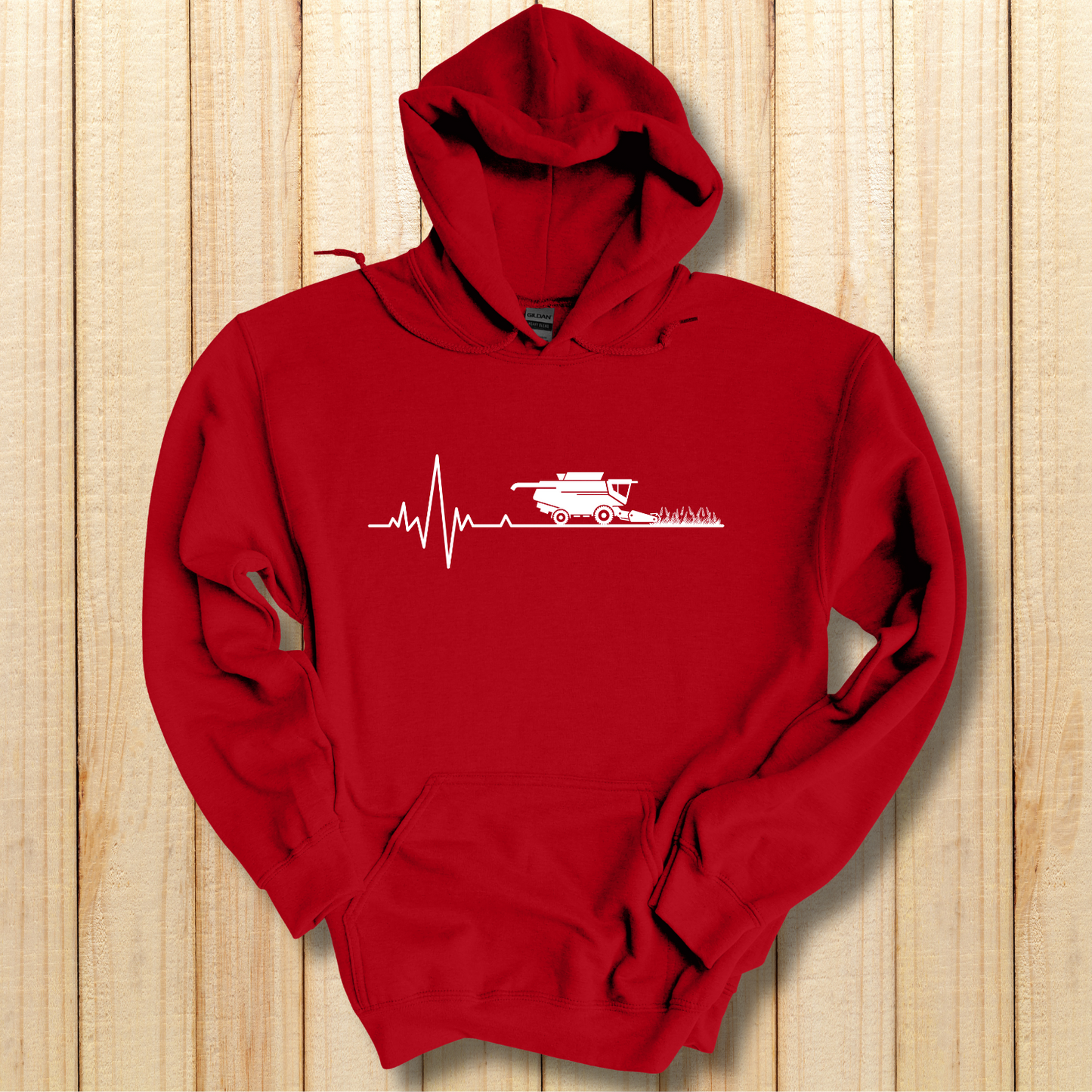 Farming Heartbeat Hoodie | Farmer Gift