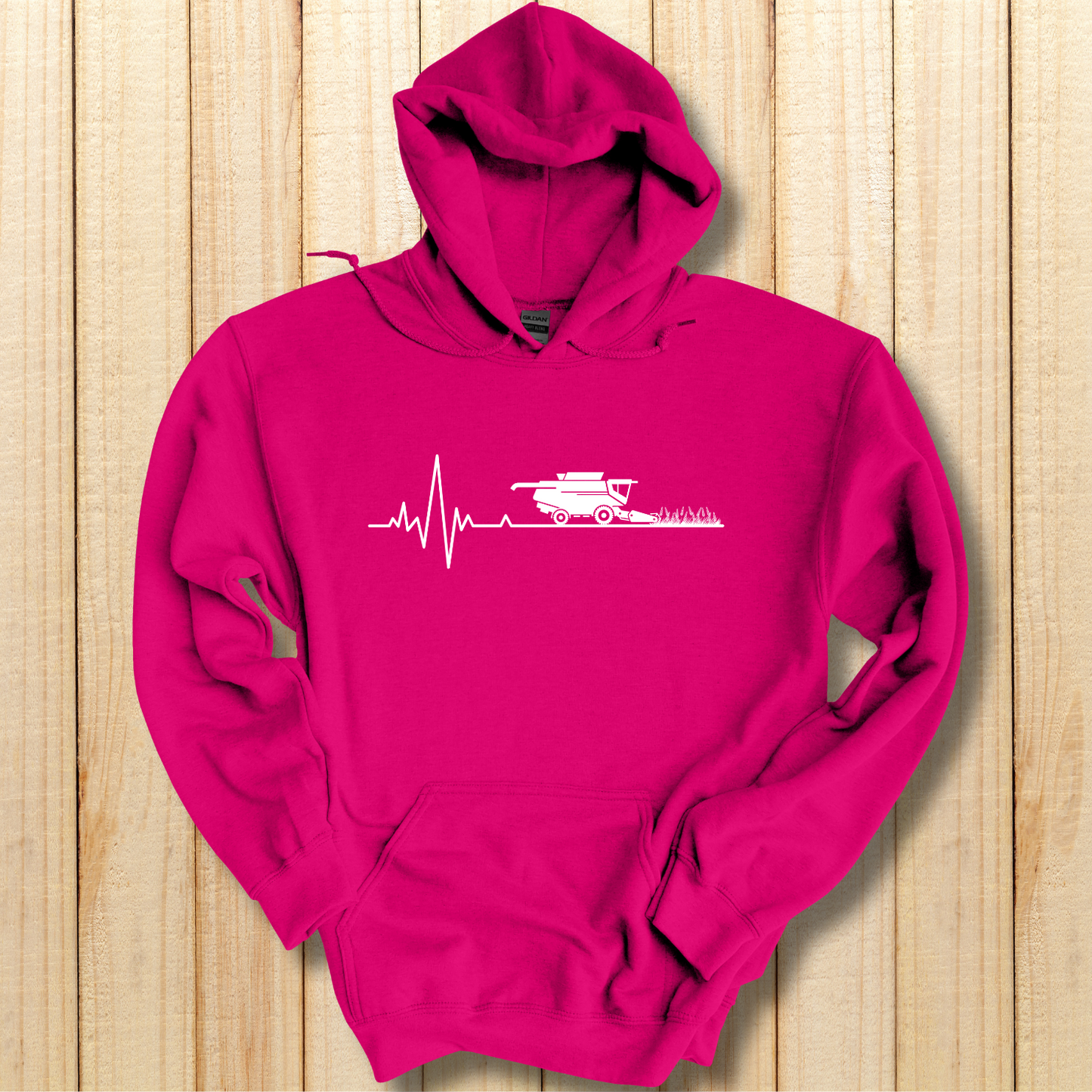 Farming Heartbeat Hoodie | Farmer Gift