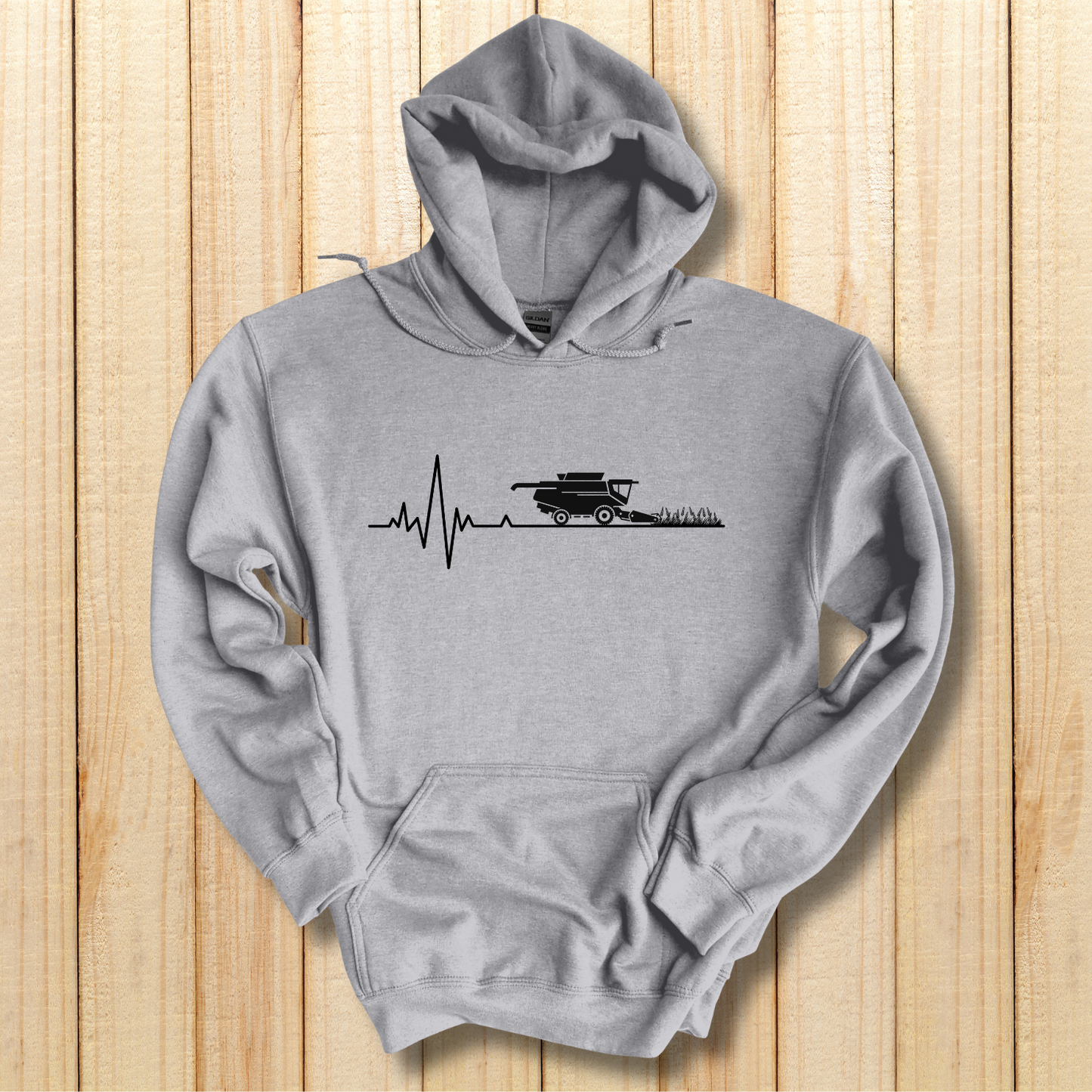Farming Heartbeat Hoodie | Farmer Gift