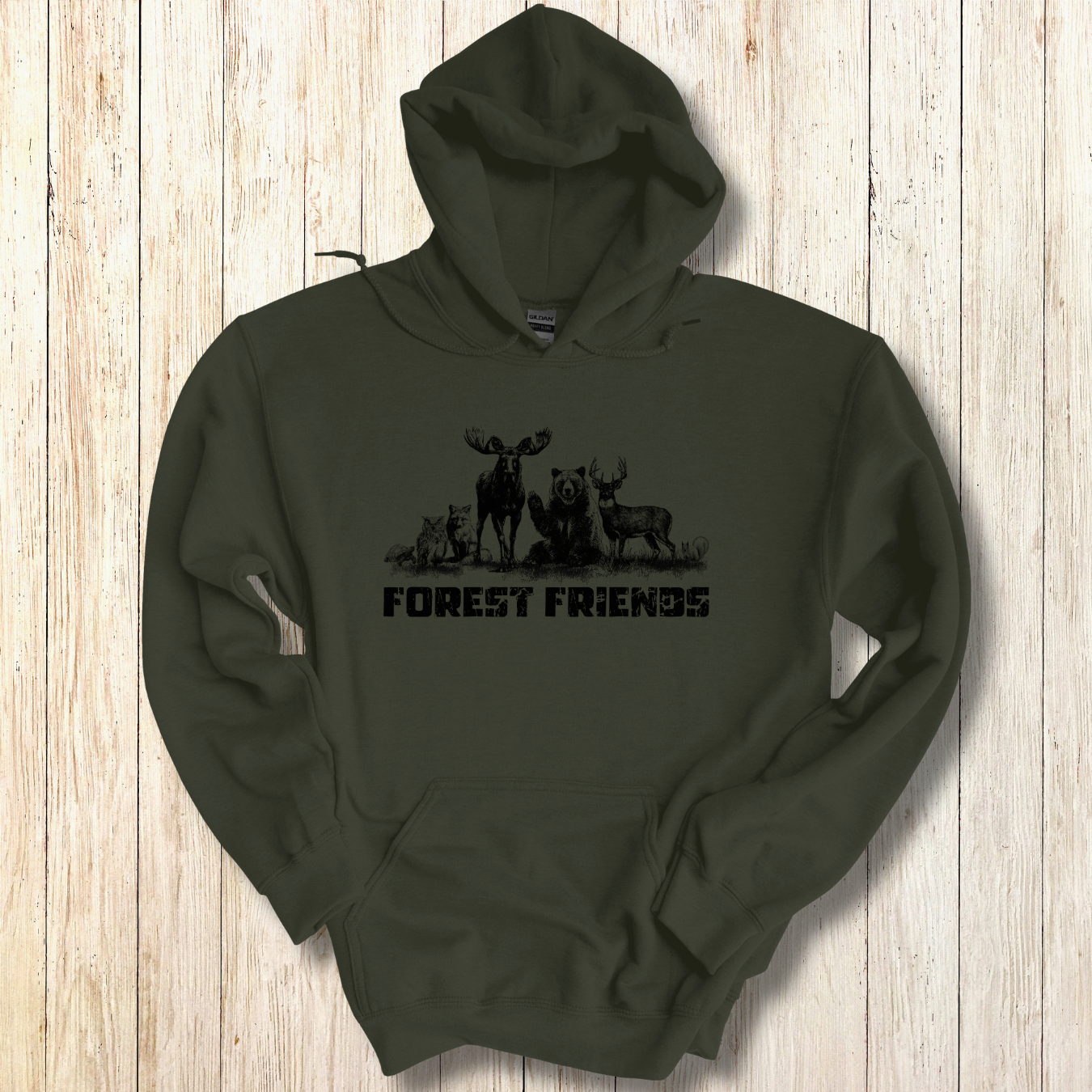 Forest Friends Hoodie | Camping Gift